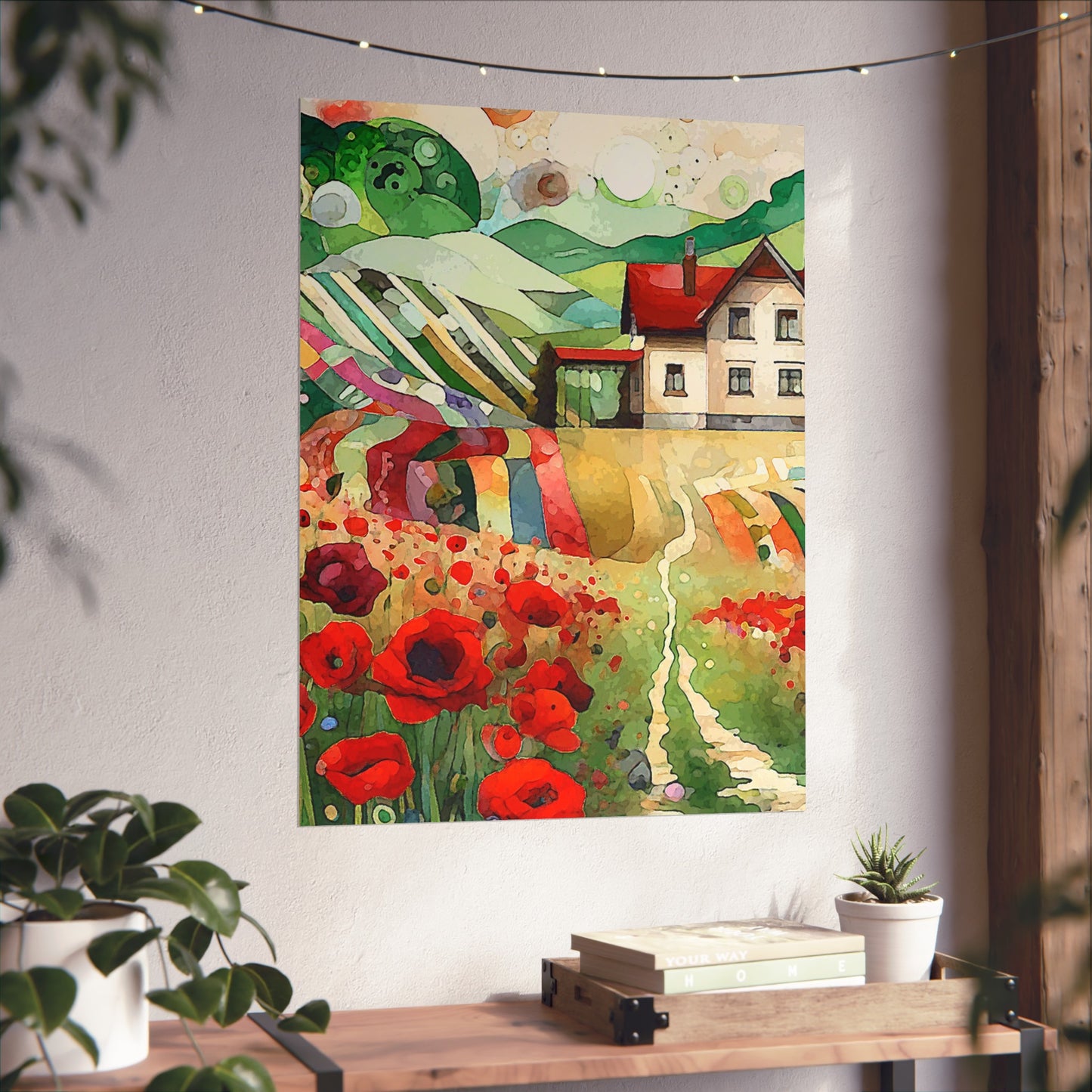 Poppy Hill House- Art- Giclée Technique Fine Art Posters- No Frame