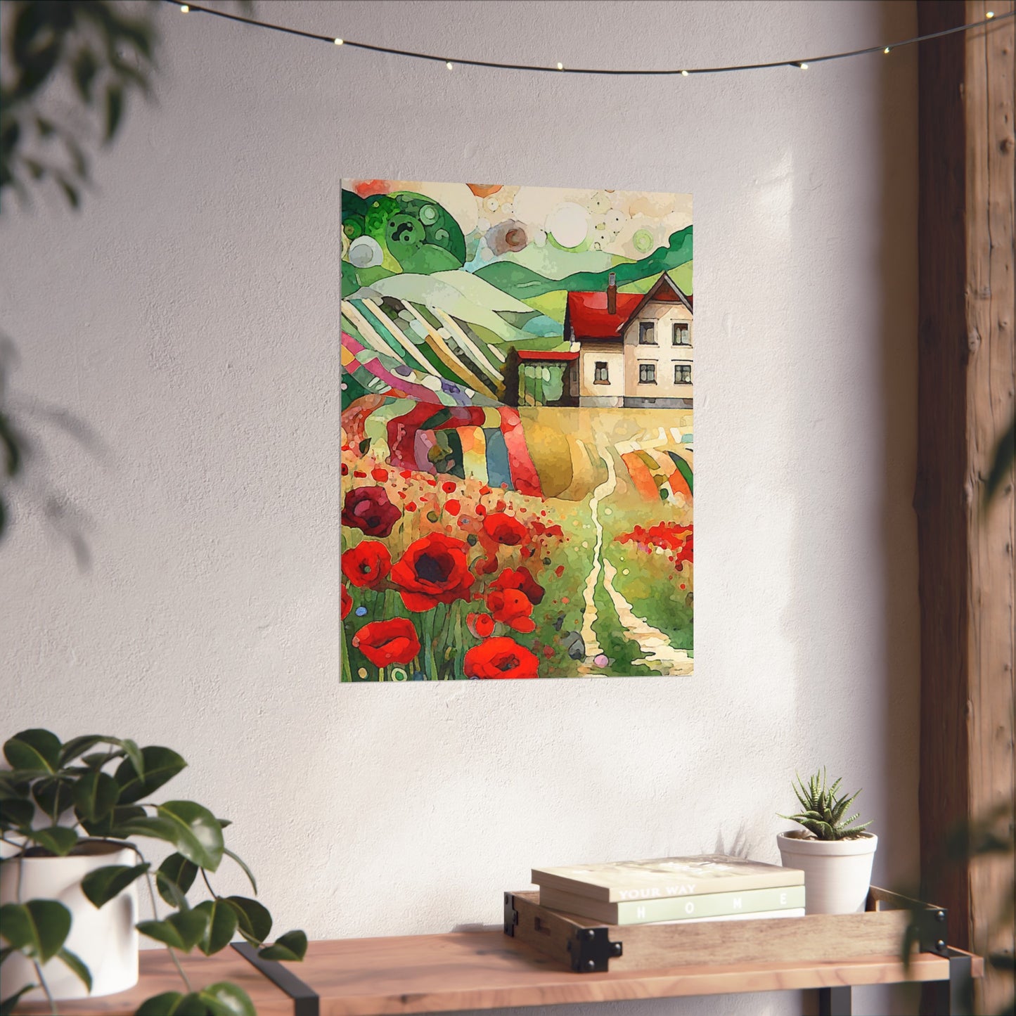 Poppy Hill House- Art- Giclée Technique Fine Art Posters- No Frame