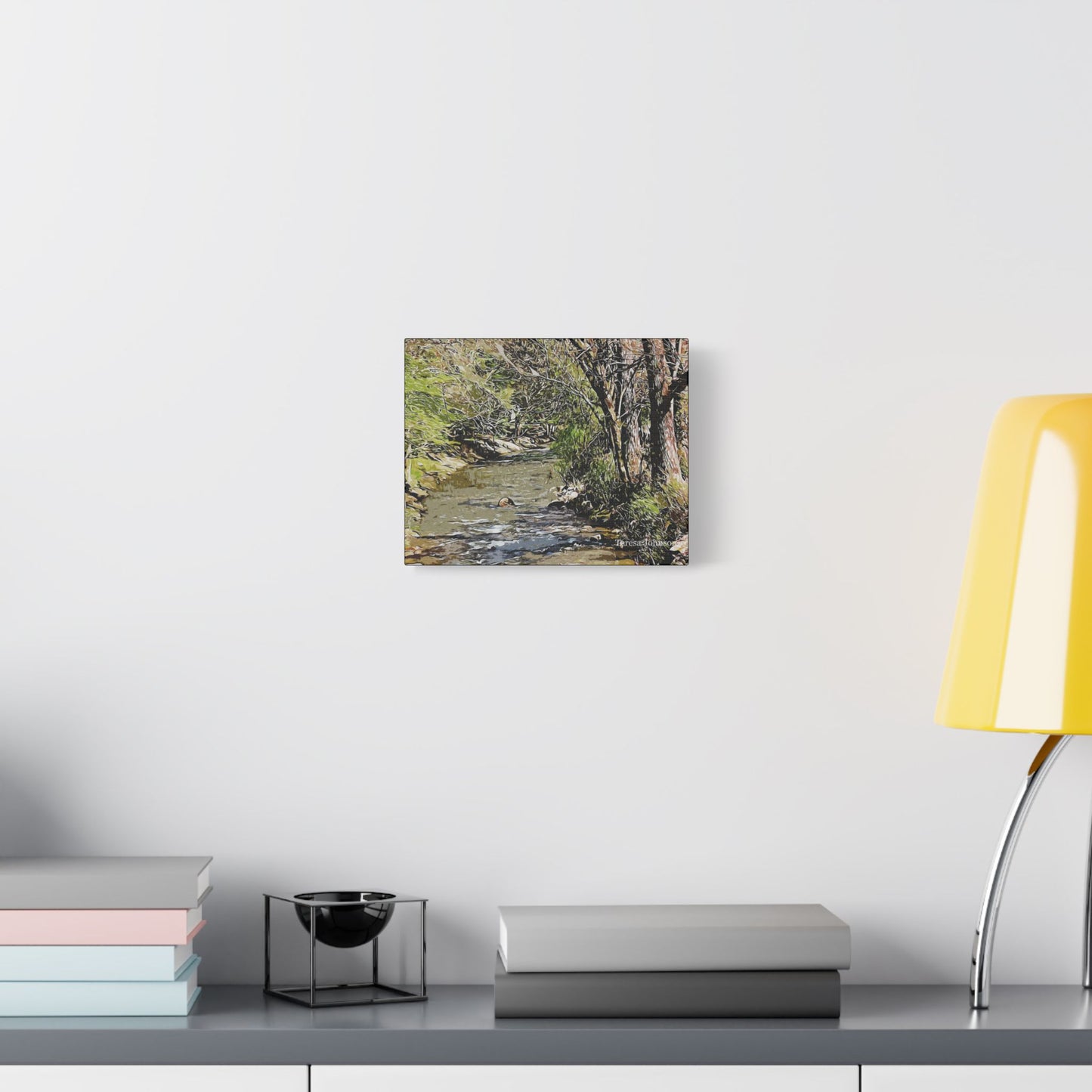 Georgia Creek- Art- Gallery Wrapped- Satin Stretched Canvas Gallery Wraps - No Frame Needed