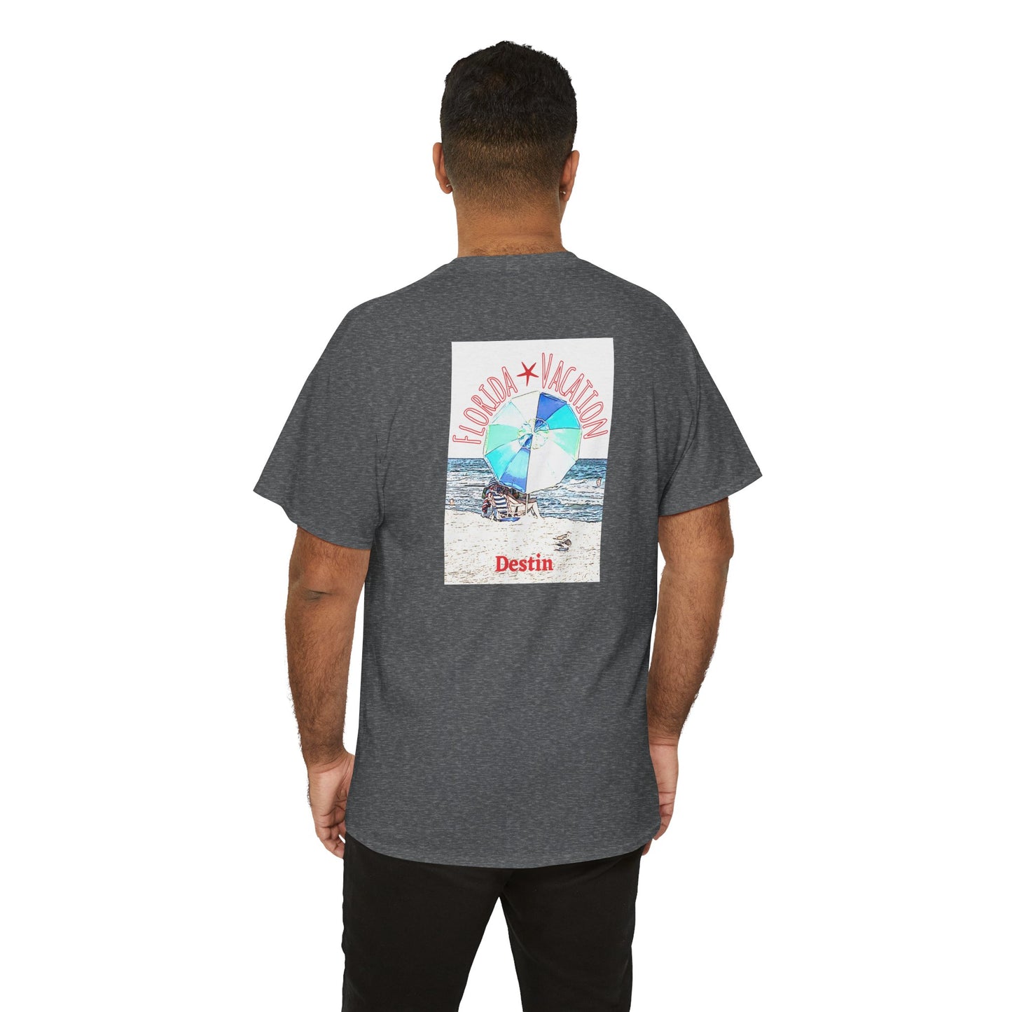 Florida Vacation Destin - Amazing Unisex Heavy Cotton Short Sleeve Tee Shirts!