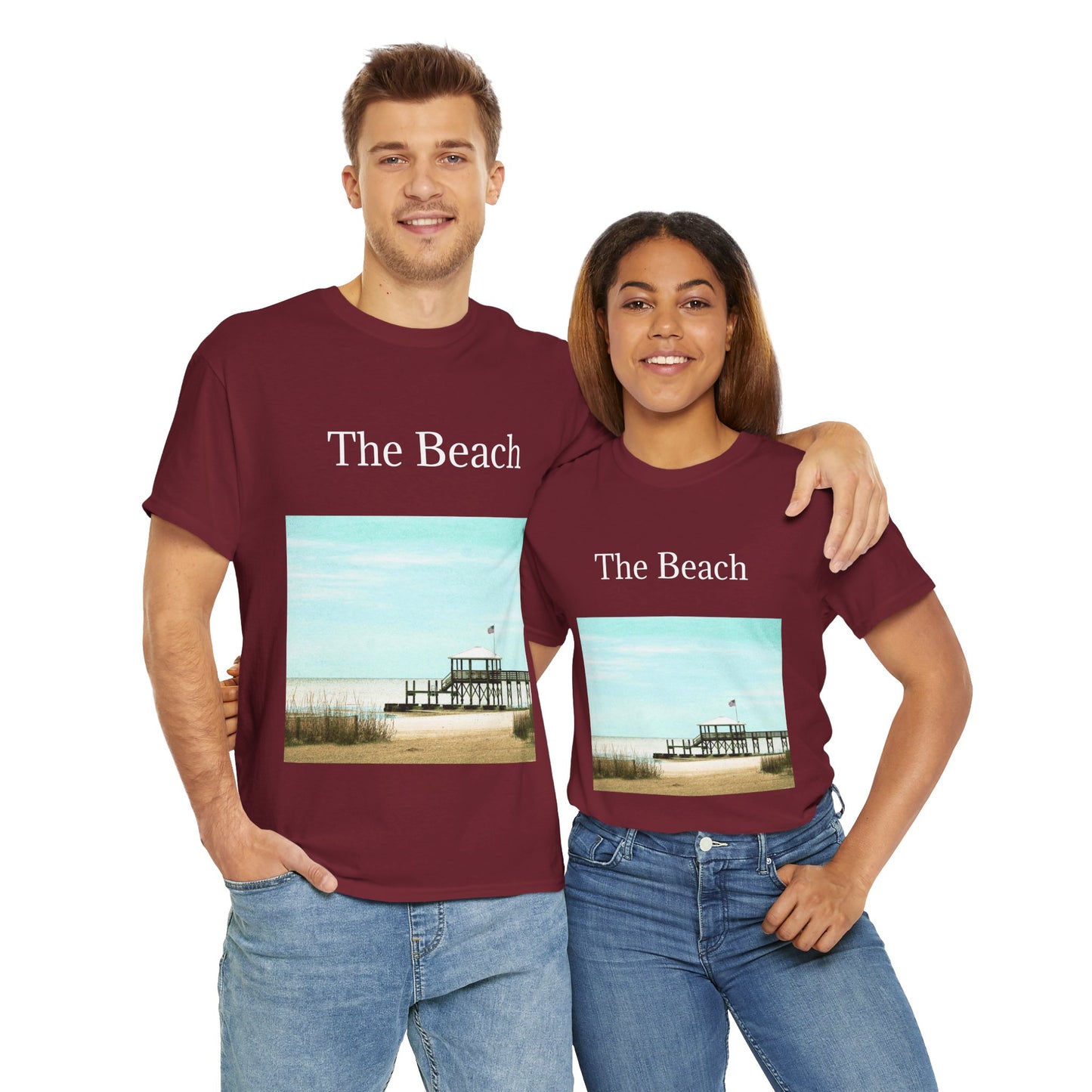 The Beach- Amazing Unisex Heavy Cotton Short Sleeve Tee Shirts!