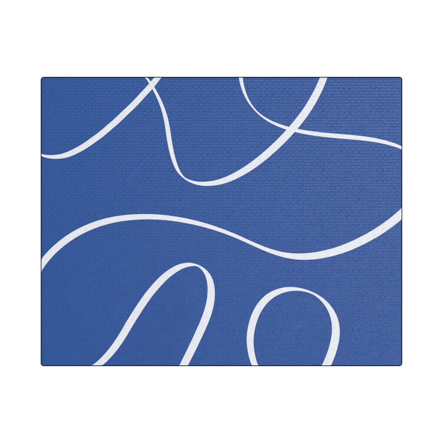 Blue Swirl Art- Gallery Wrapped- Satin Stretched Canvas Gallery Wraps - No Frame Needed