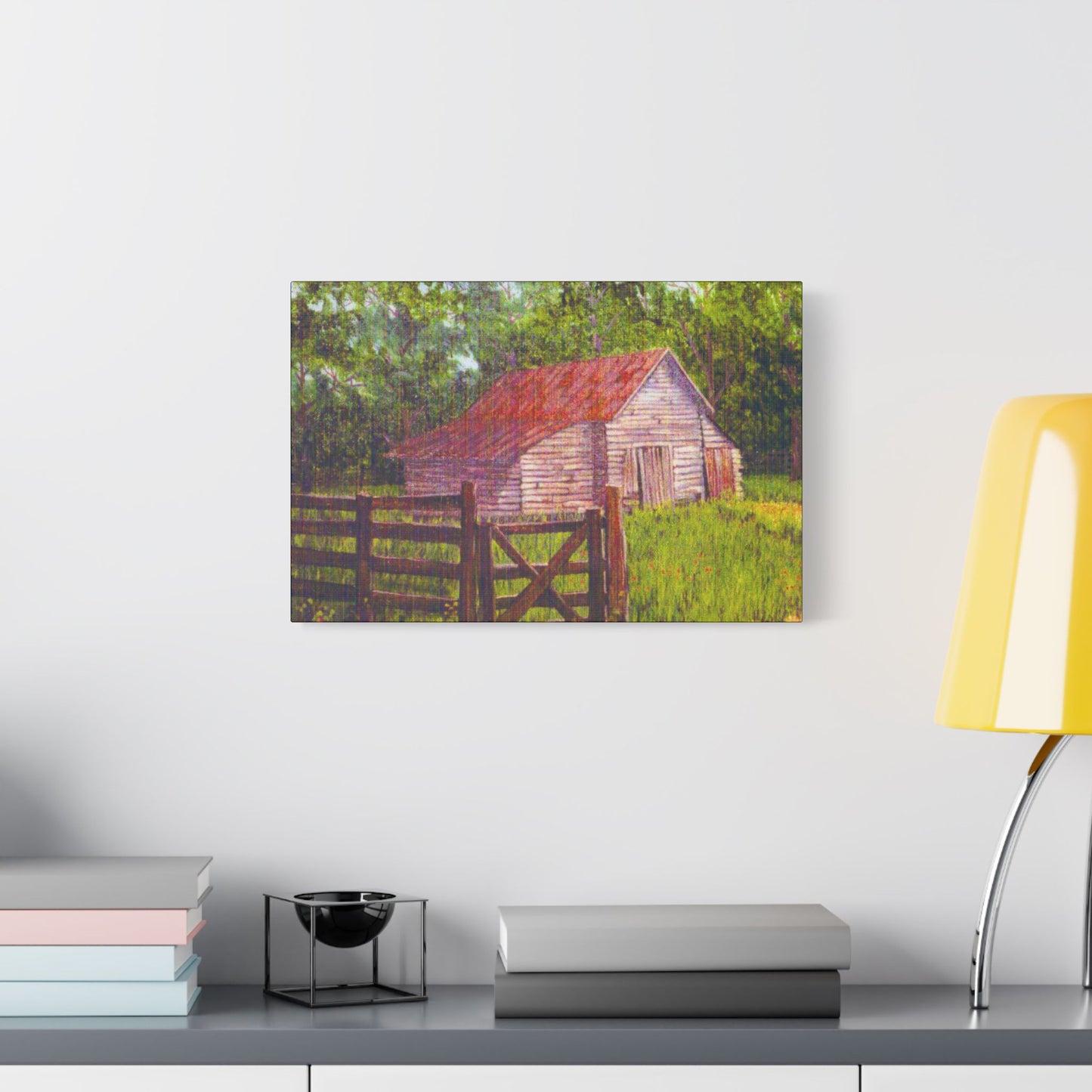 Dawsonville Barn- Art- Gallery Wrapped- Satin Stretched Canvas Gallery Wraps - No Frame Needed