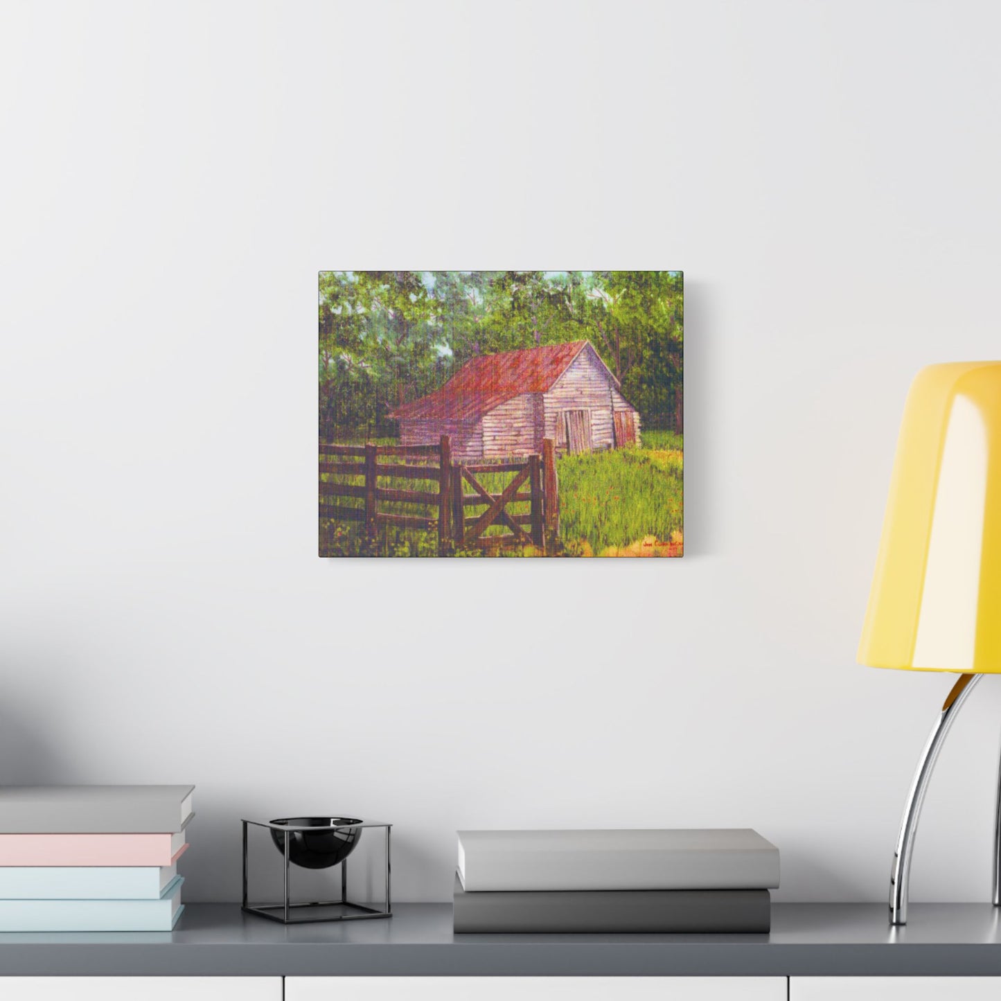 Dawsonville Barn- Art- Gallery Wrapped- Satin Stretched Canvas Gallery Wraps - No Frame Needed