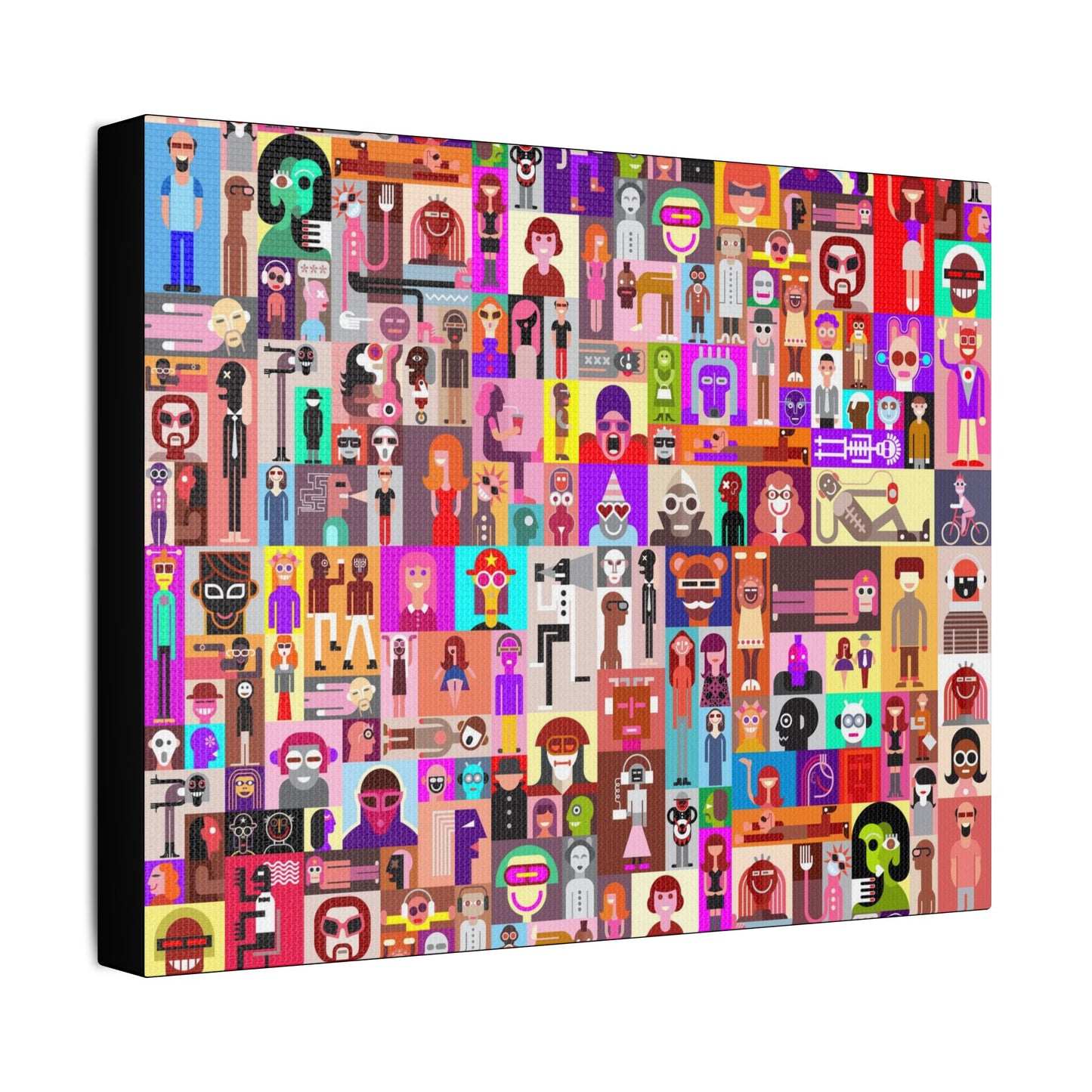 Portraits Art- Gallery Wrapped- Satin Stretched Canvas Gallery Wraps - No Frame Needed