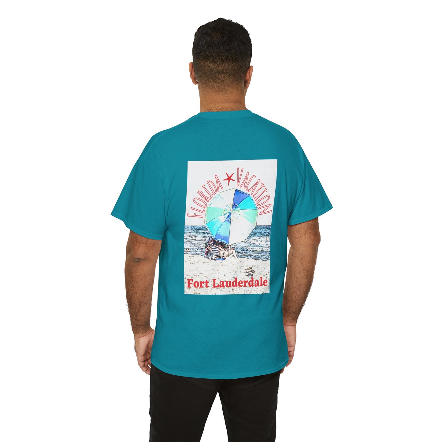 Florida Vacation Fort Lauderdale - Amazing Unisex Heavy Cotton Short Sleeve Tee Shirts!