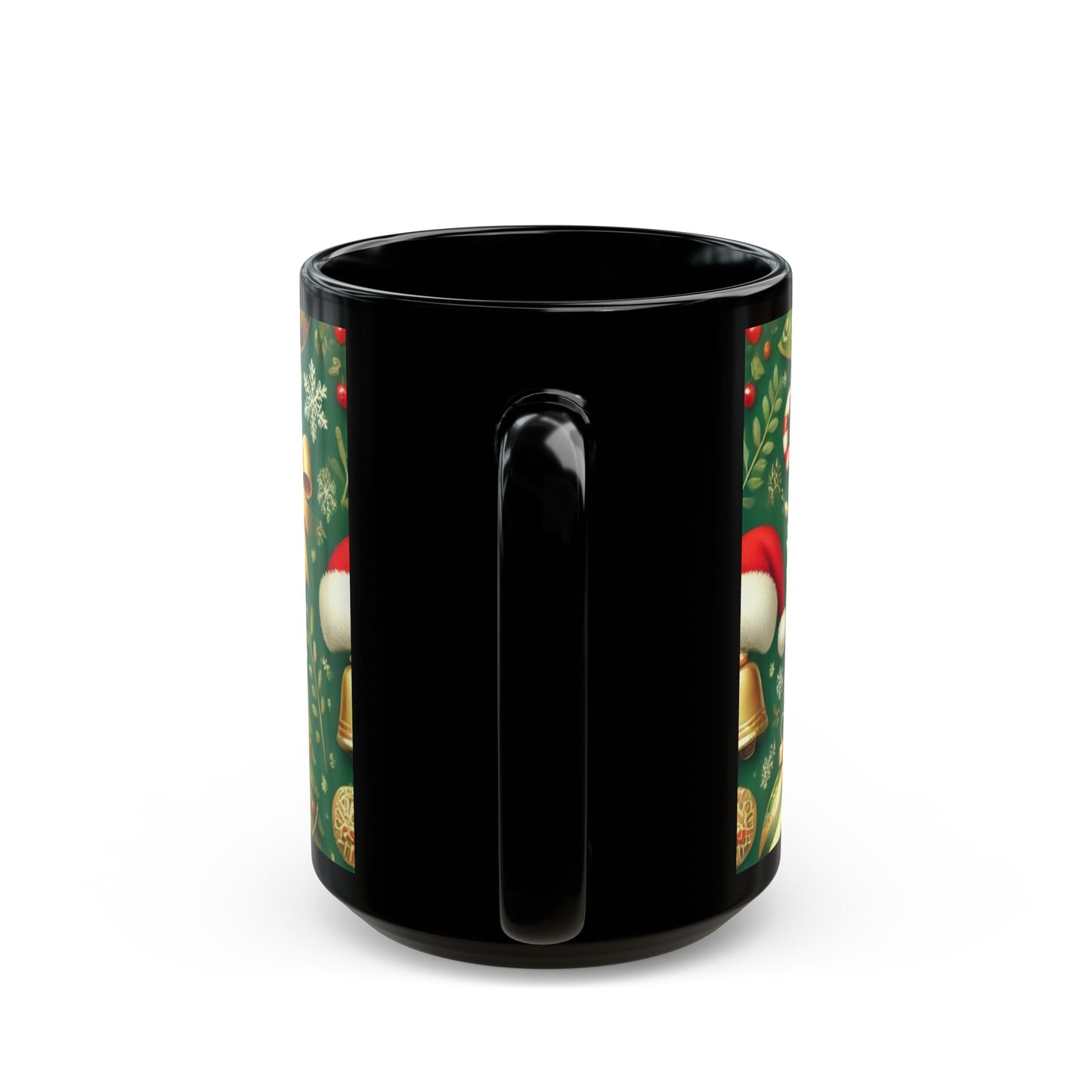 Merry Christmas- 11 oz or 15 oz Ceramic Black Mugs