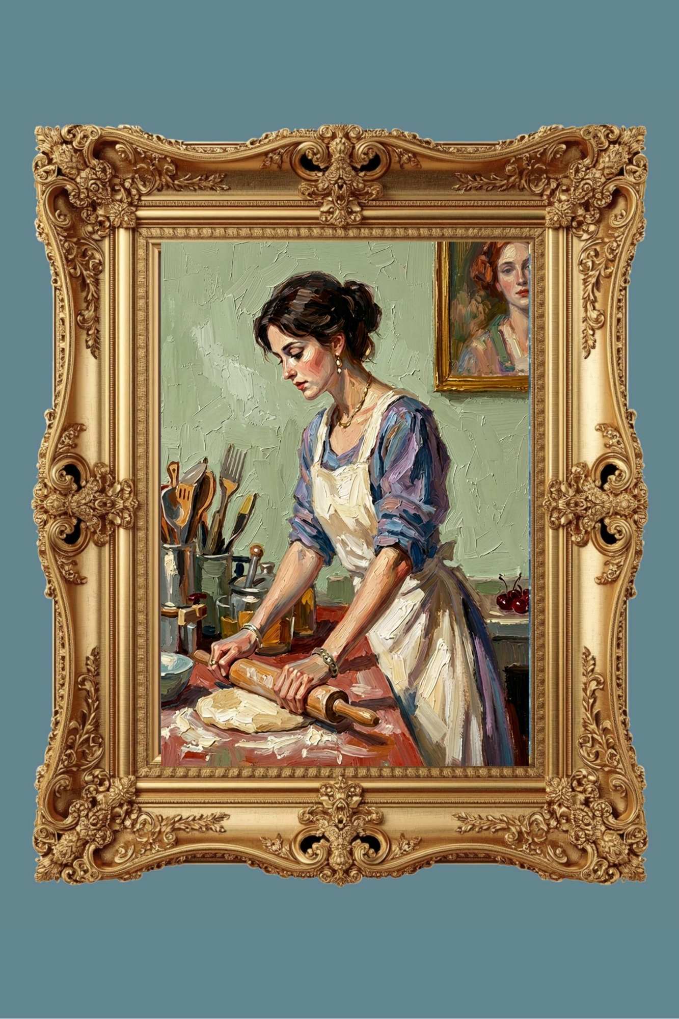 The Baker's Family Pie Recipe | Farmhouse Print| Kitchen Art | Giclée Paper • Wood • Metal • Canvas