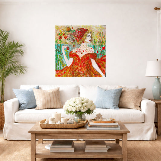 The Queen of Spring- Art Giclee Paper- Wood- Metal- Canvas