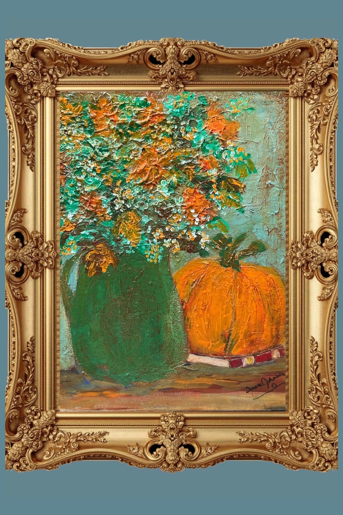 Autumn Wildflower Bouquet-Giclee Paper- Wood- Metal- Canvas