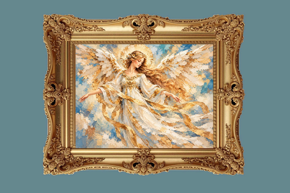Heavens Golden Messenger | Angel Art | Prints Canvas Wood Or Metal Art
