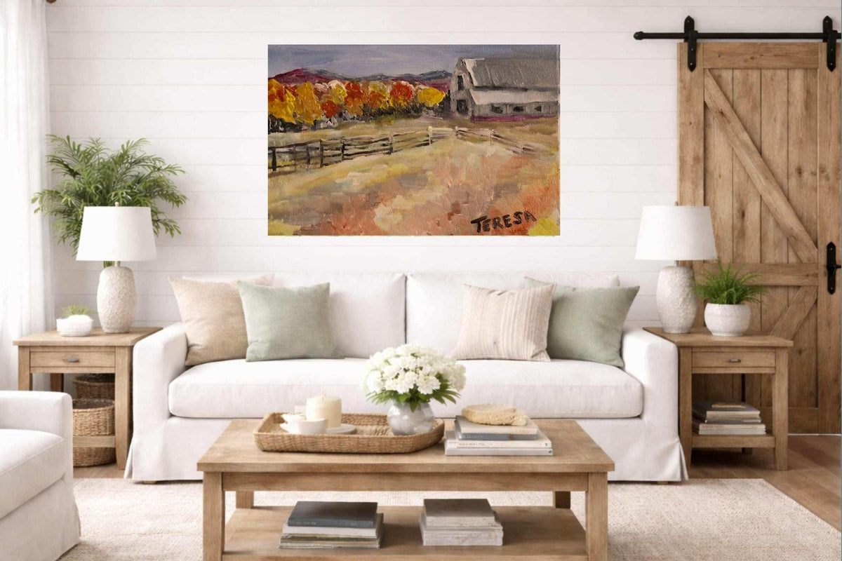 Harvest Farm- Giclee Paper- Wood- Metal- Canvas