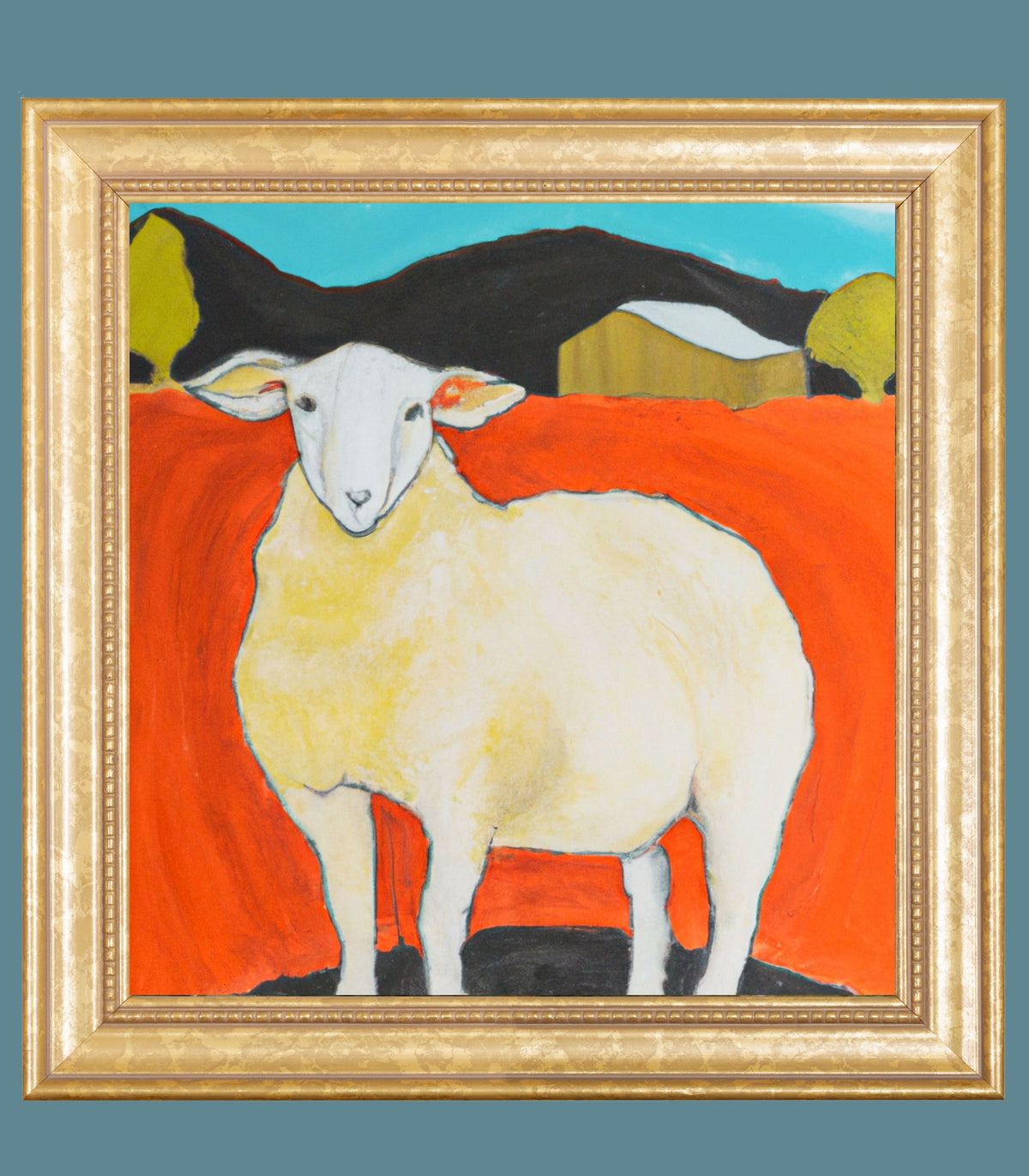 My Prize Sheep| Farm Harvest| Prints, Canvas, Wood, or Metal Art