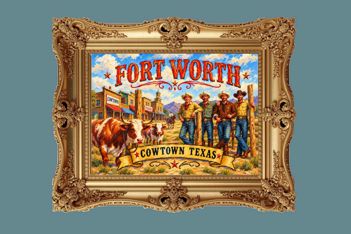 Ft. Worth Cowtown Texas| Western-Art-Animal|  Prints, Canvas, Wood, or Metal Art