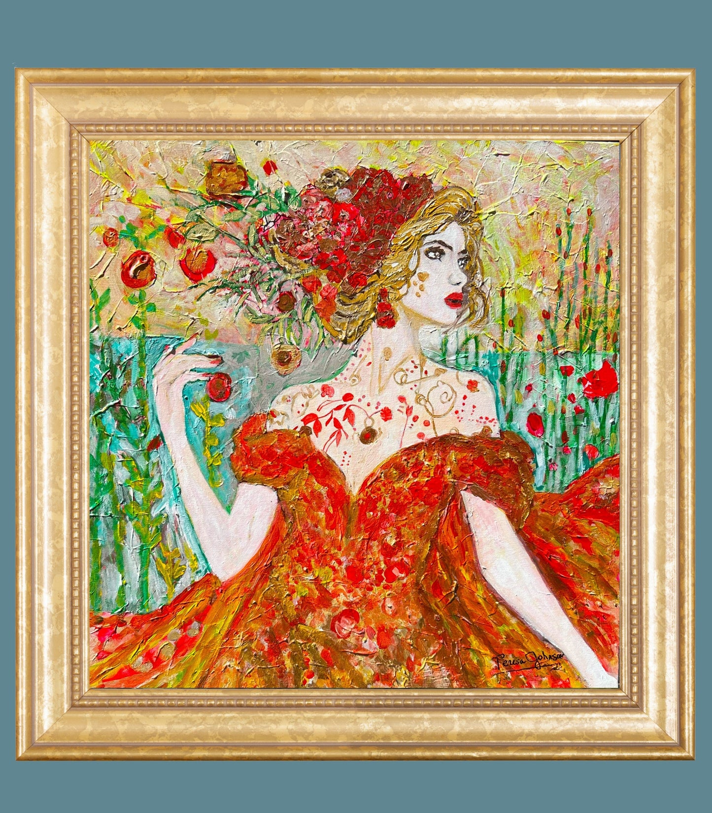 Autumn Queen. Strong Woman Art| Giclee Paper- Wood- Metal- Canvas