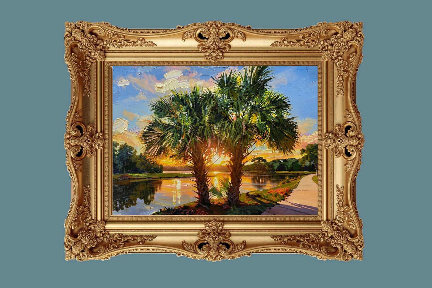 Florida Waterway| Coastal Print| Tropical Water Art| Giclee Paper- Wood- Metal- Canvas