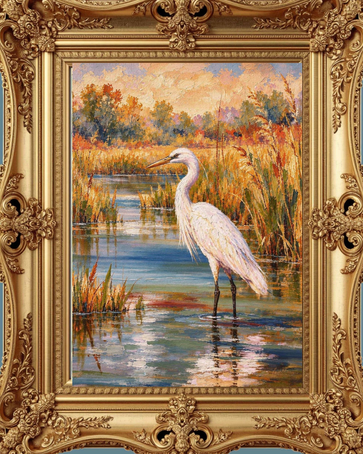 Glory Egret| Birds. Prints, Canvas, Wood, or Metal Art