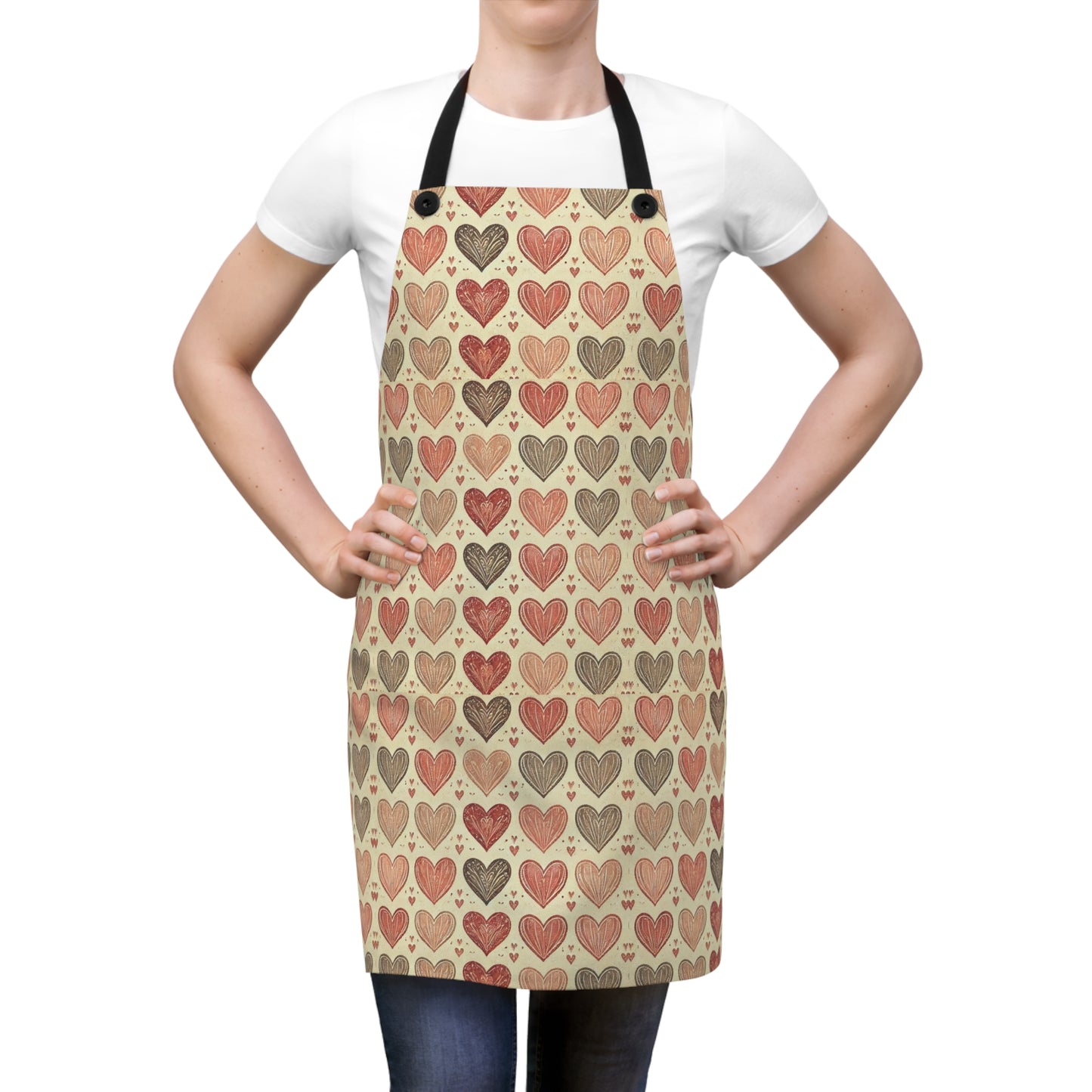 Boho Valentine Heart Apron