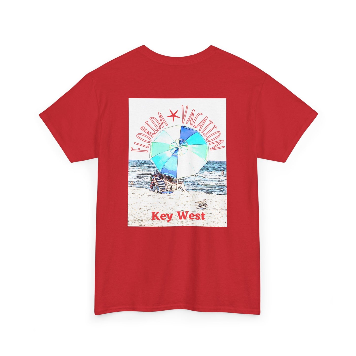 Florida Vacation Key West - Amazing Unisex Heavy Cotton Short Sleeve Tee Shirts!