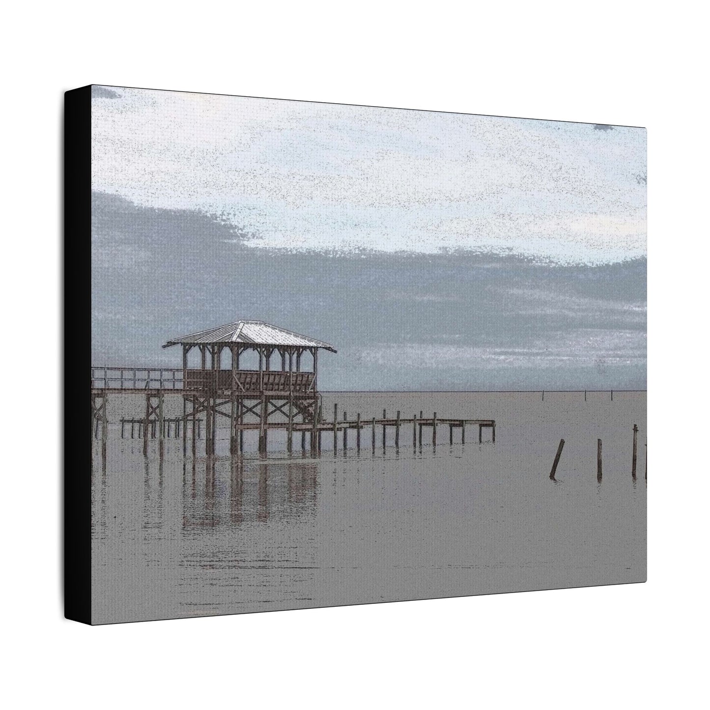 Peaceful Seas- Art- Gallery Wrapped- Satin Stretched Canvas Gallery Wraps - No Frame Needed