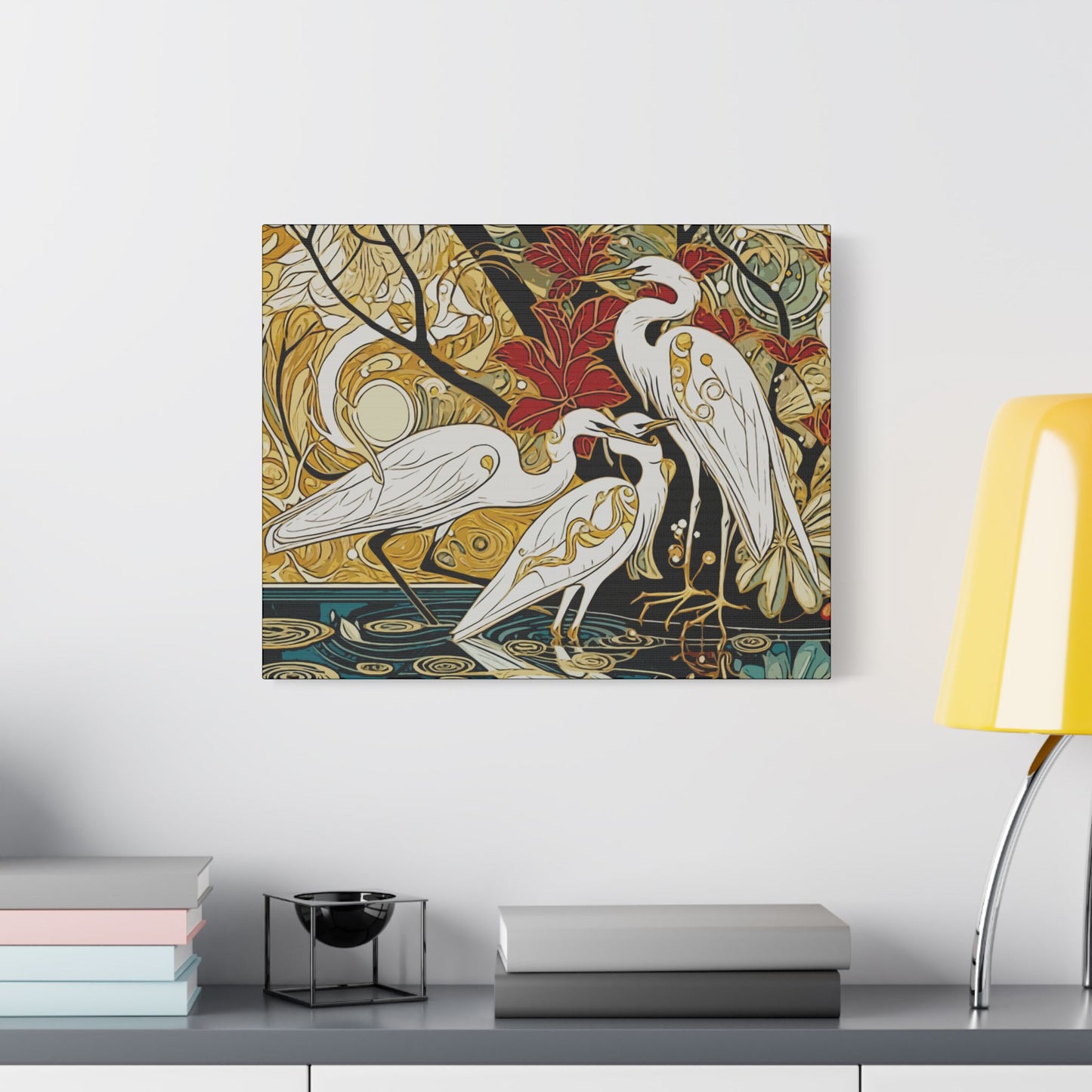 Gorgeous Birds- Art- Gallery Wrapped- Satin Stretched Canvas Gallery Wraps - No Frame Needed