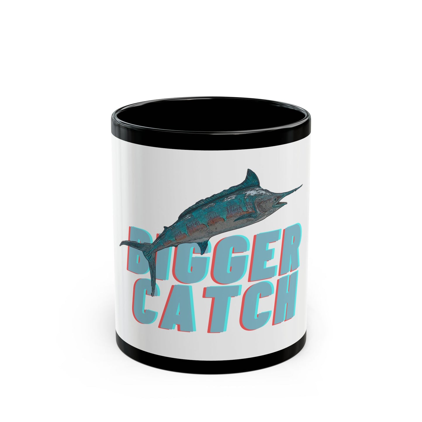 Big Catch - 11 oz or 15 oz Ceramic Black Mugs