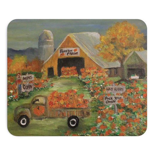 October Pumpkin Farm Mousepad
