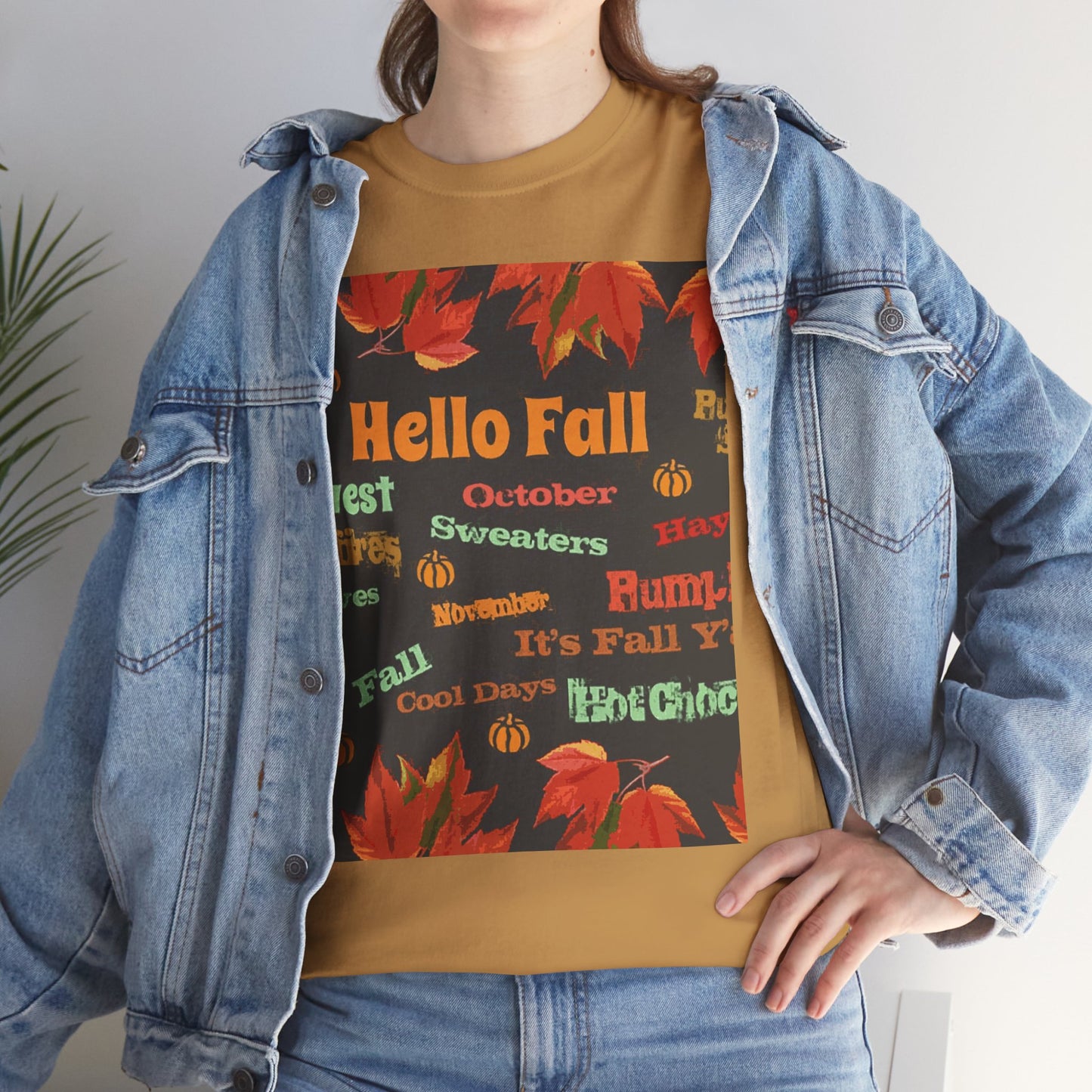 Hello Fall -Amazing Unisex Heavy Cotton Short Sleeve Tee Shirts!