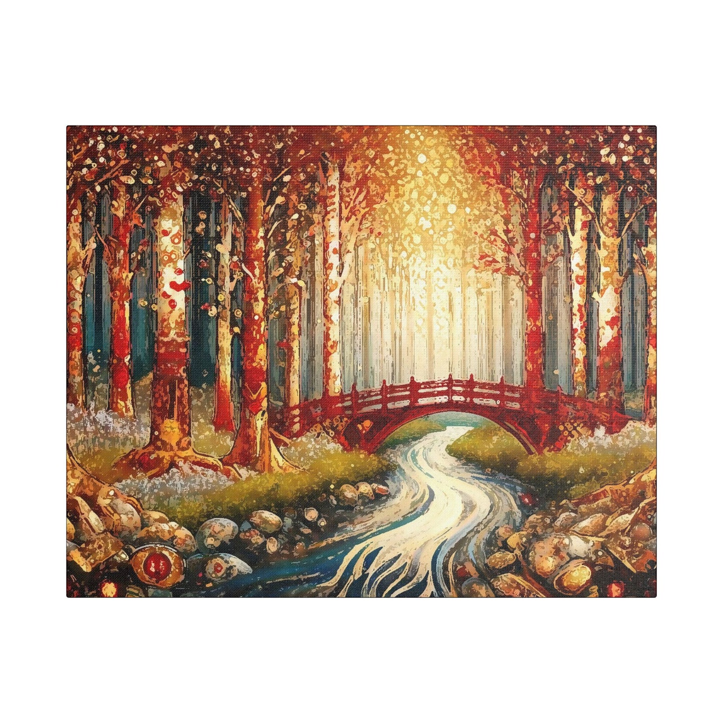 Magical Forest- Art- Gallery Wrapped- Satin Stretched Canvas Gallery Wraps - No Frame Needed