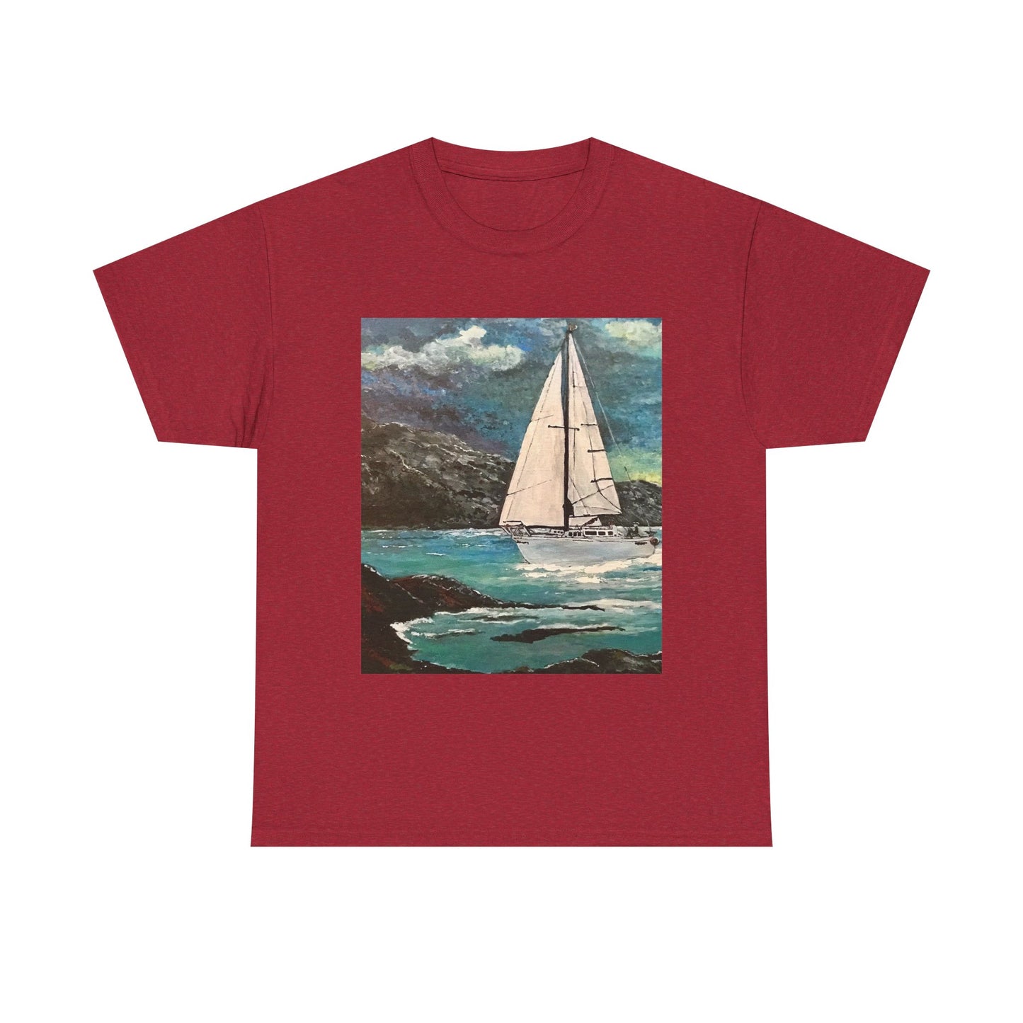 Tropical Sailing - Amazing Unisex Heavy Cotton Short Sleeve Tee Shirts!
