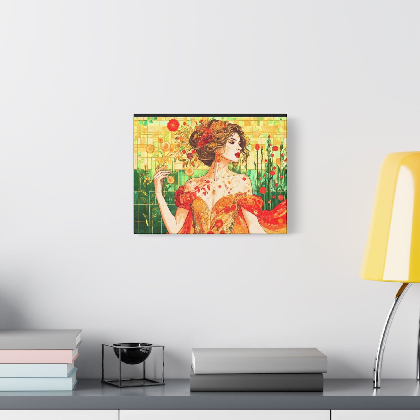 Autumn Queen  -Art- Gallery Wrapped- Satin Stretched Canvas Gallery Wraps - No Frame Needed