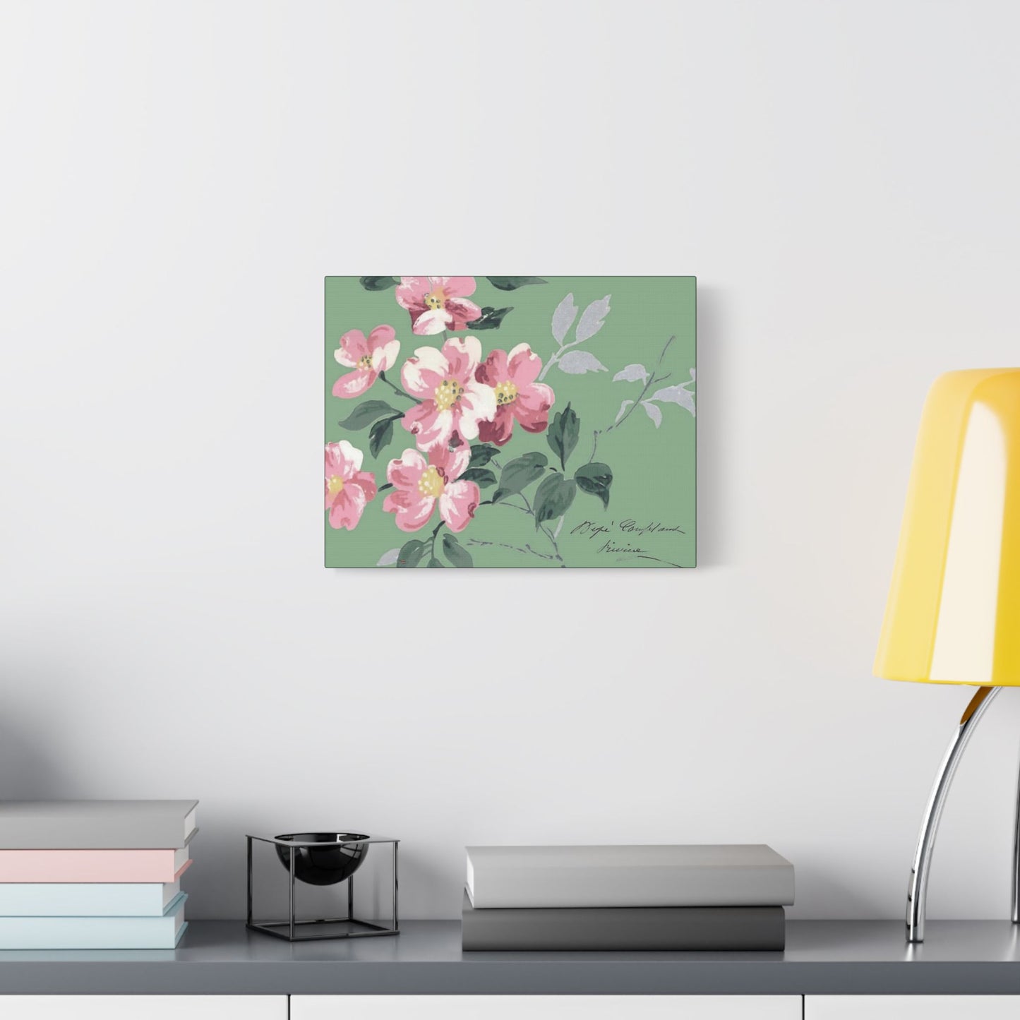 Pink Dogwood Art- Gallery Wrapped- Satin Stretched Canvas Gallery Wraps - No Frame Needed