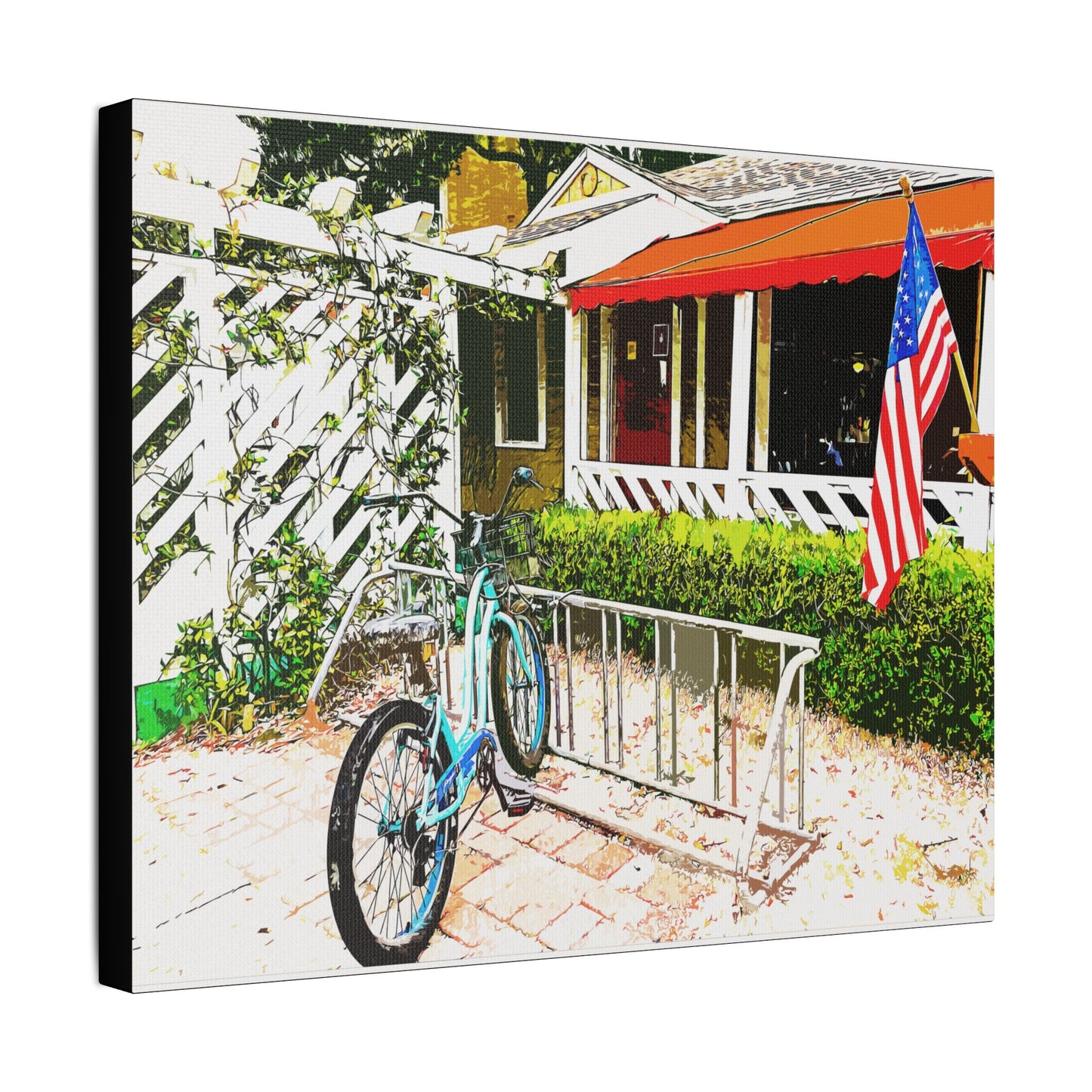 Weekend Holiday- Art- Gallery Wrapped- Satin Stretched Canvas Gallery Wraps - No Frame Needed