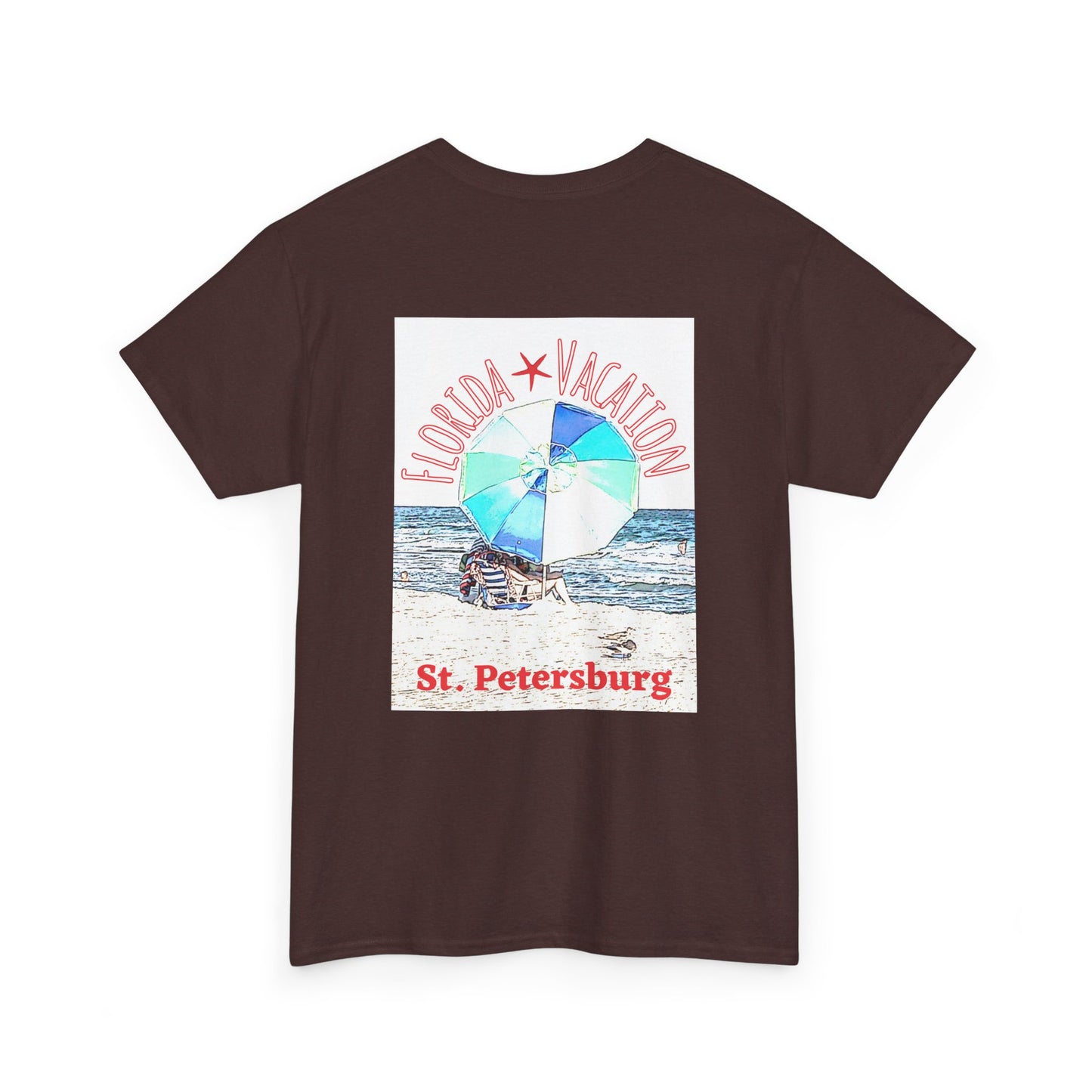 Florida Vacation St. Peterburg - Amazing Unisex Heavy Cotton Short Sleeve Tee Shirts!