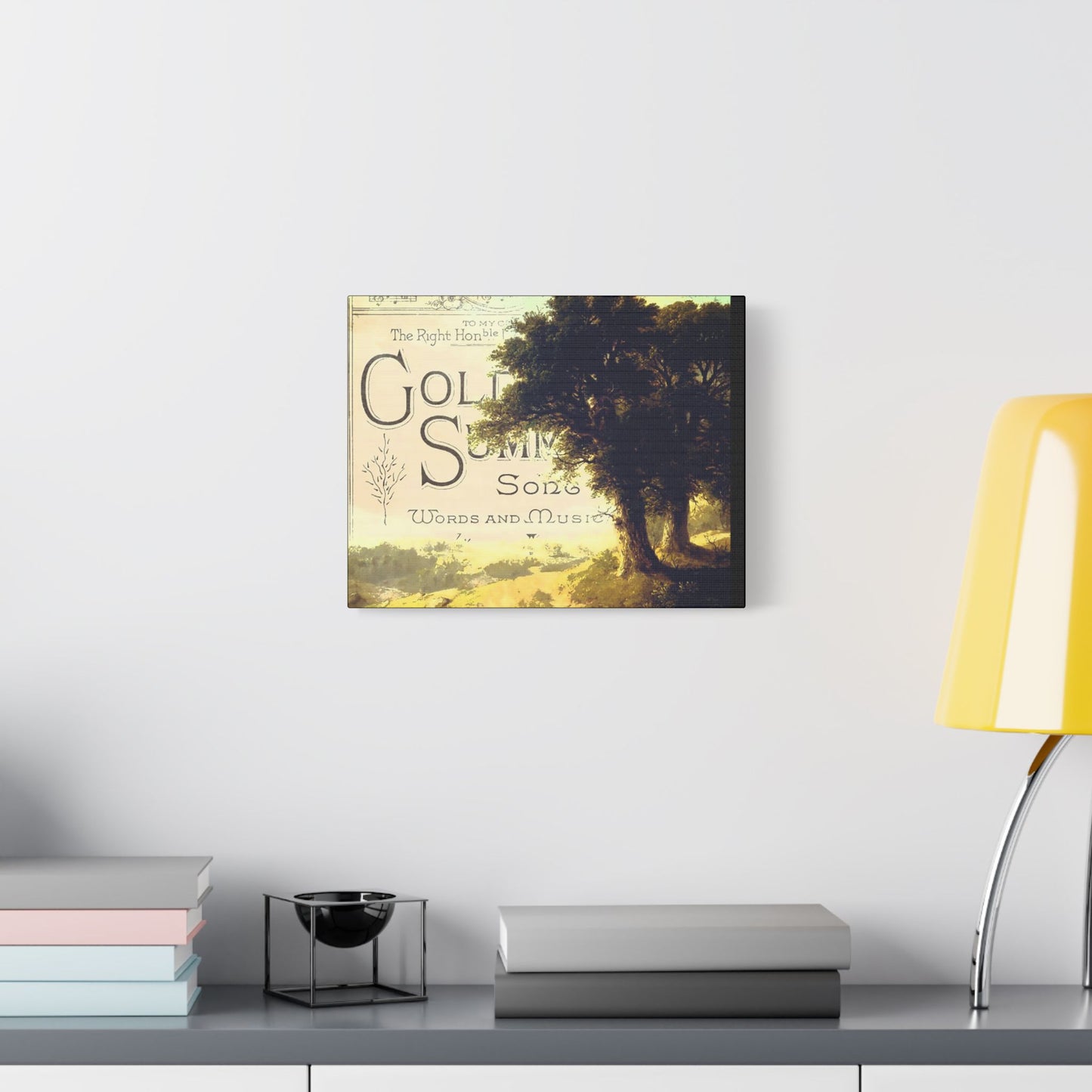 Golden Summer Art- Gallery Wrapped- Satin Stretched Canvas Gallery Wraps - No Frame Needed