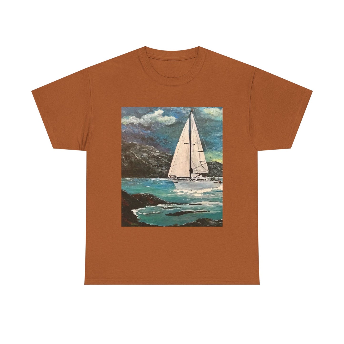 Tropical Sailing - Amazing Unisex Heavy Cotton Short Sleeve Tee Shirts!