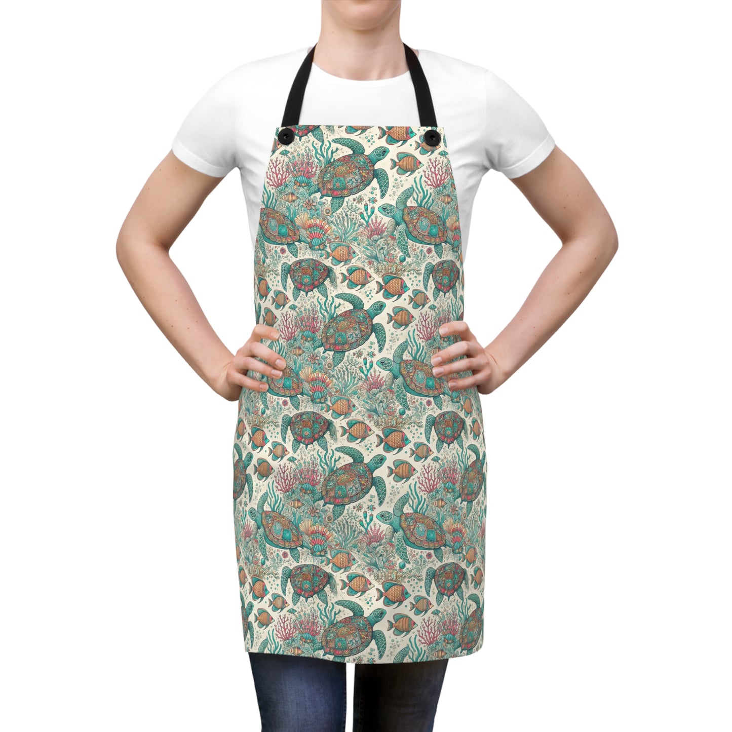 Turtles Swimming -Apron