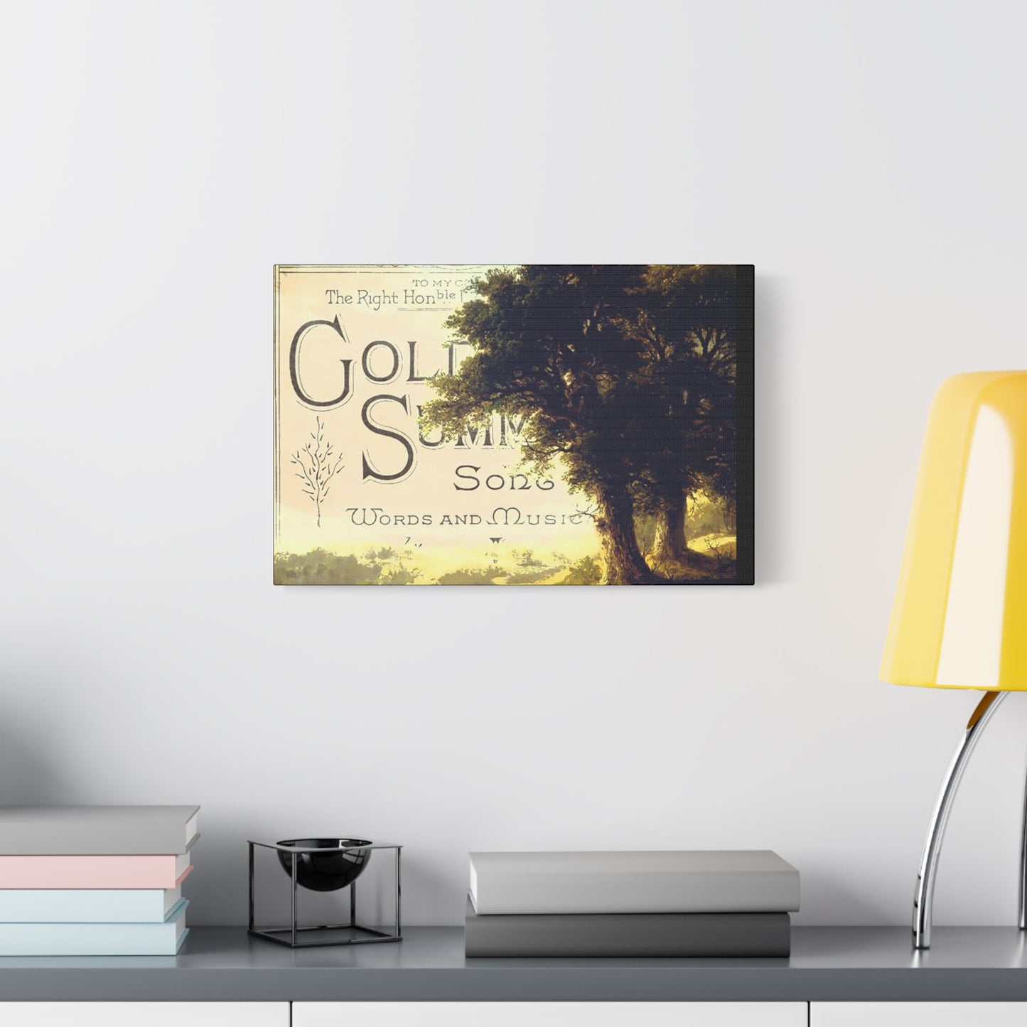 Golden Summer Art- Gallery Wrapped- Satin Stretched Canvas Gallery Wraps - No Frame Needed