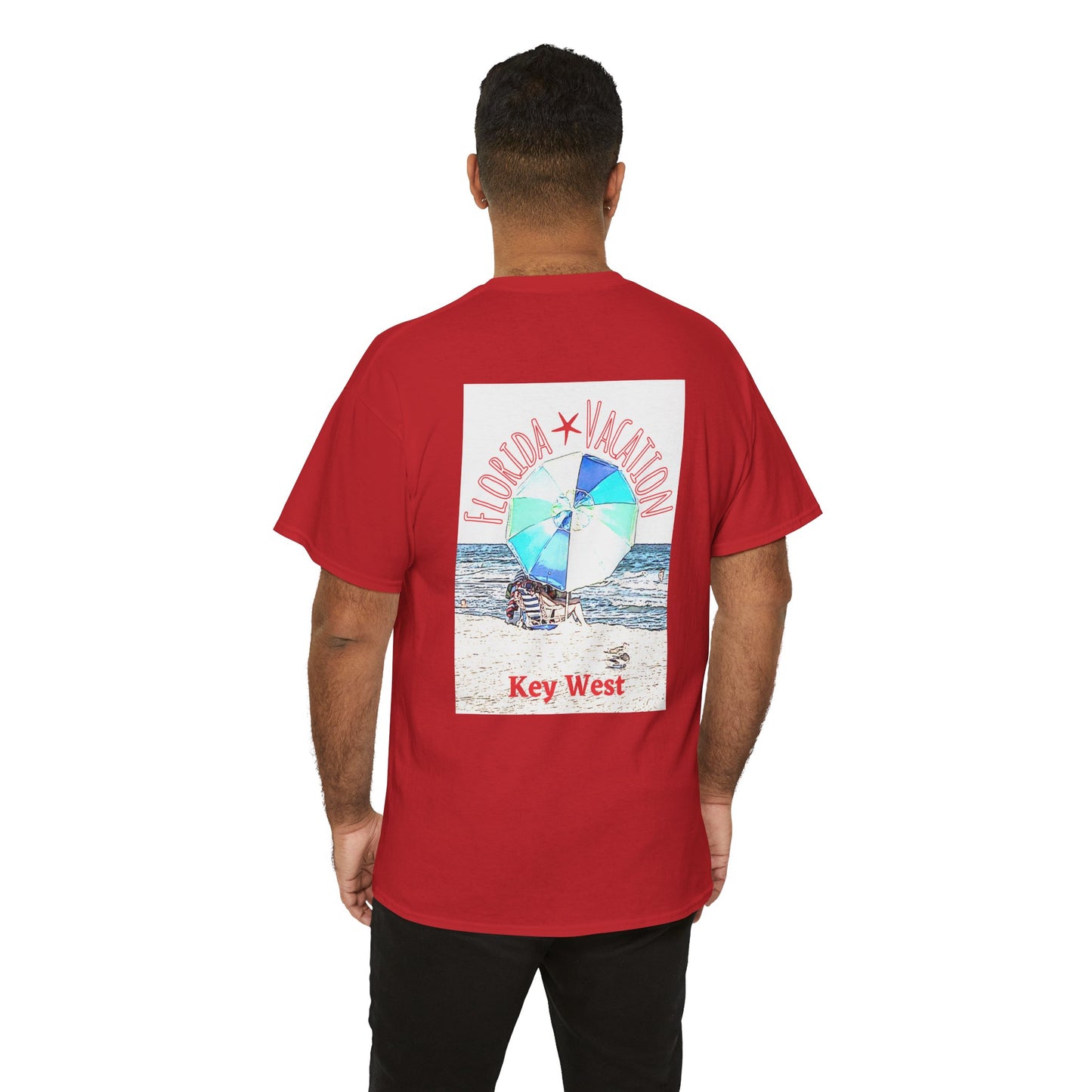 Florida Vacation Key West - Amazing Unisex Heavy Cotton Short Sleeve Tee Shirts!