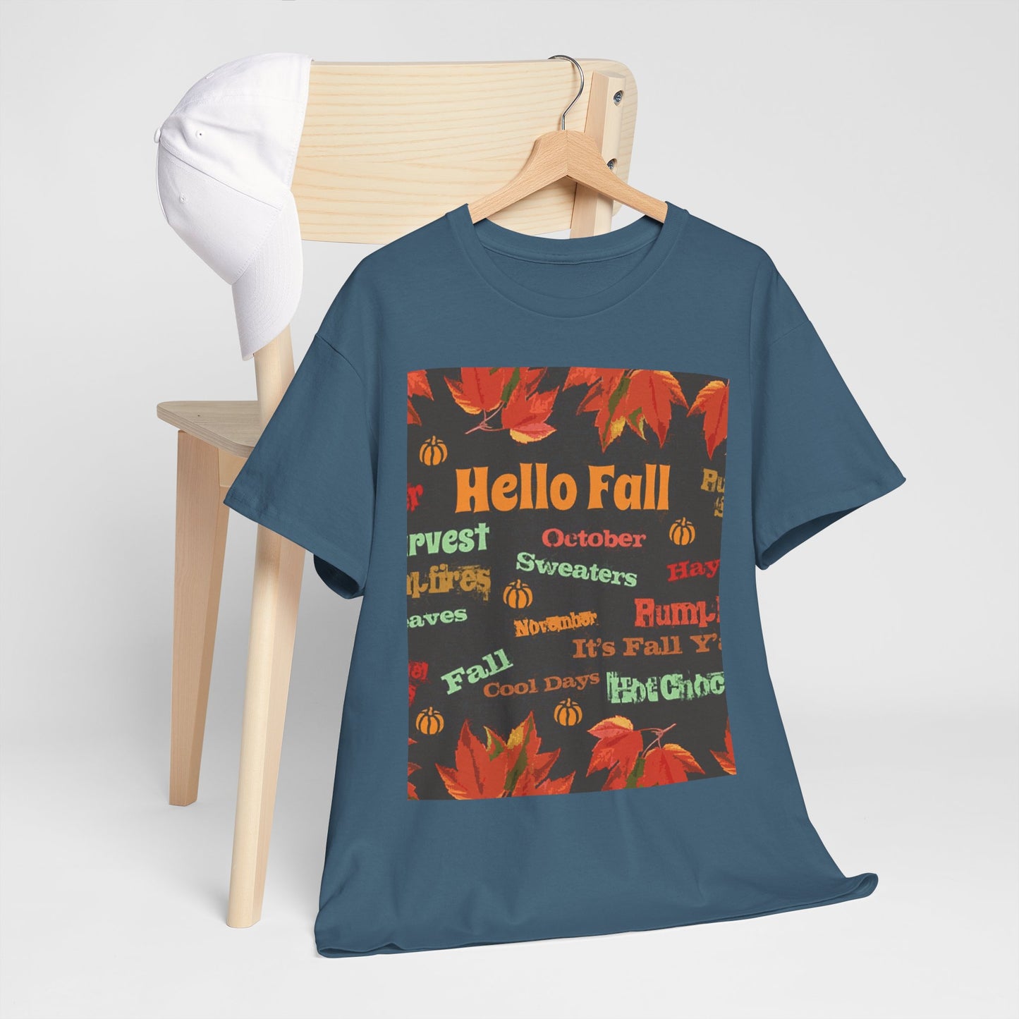 Hello Fall -Amazing Unisex Heavy Cotton Short Sleeve Tee Shirts!