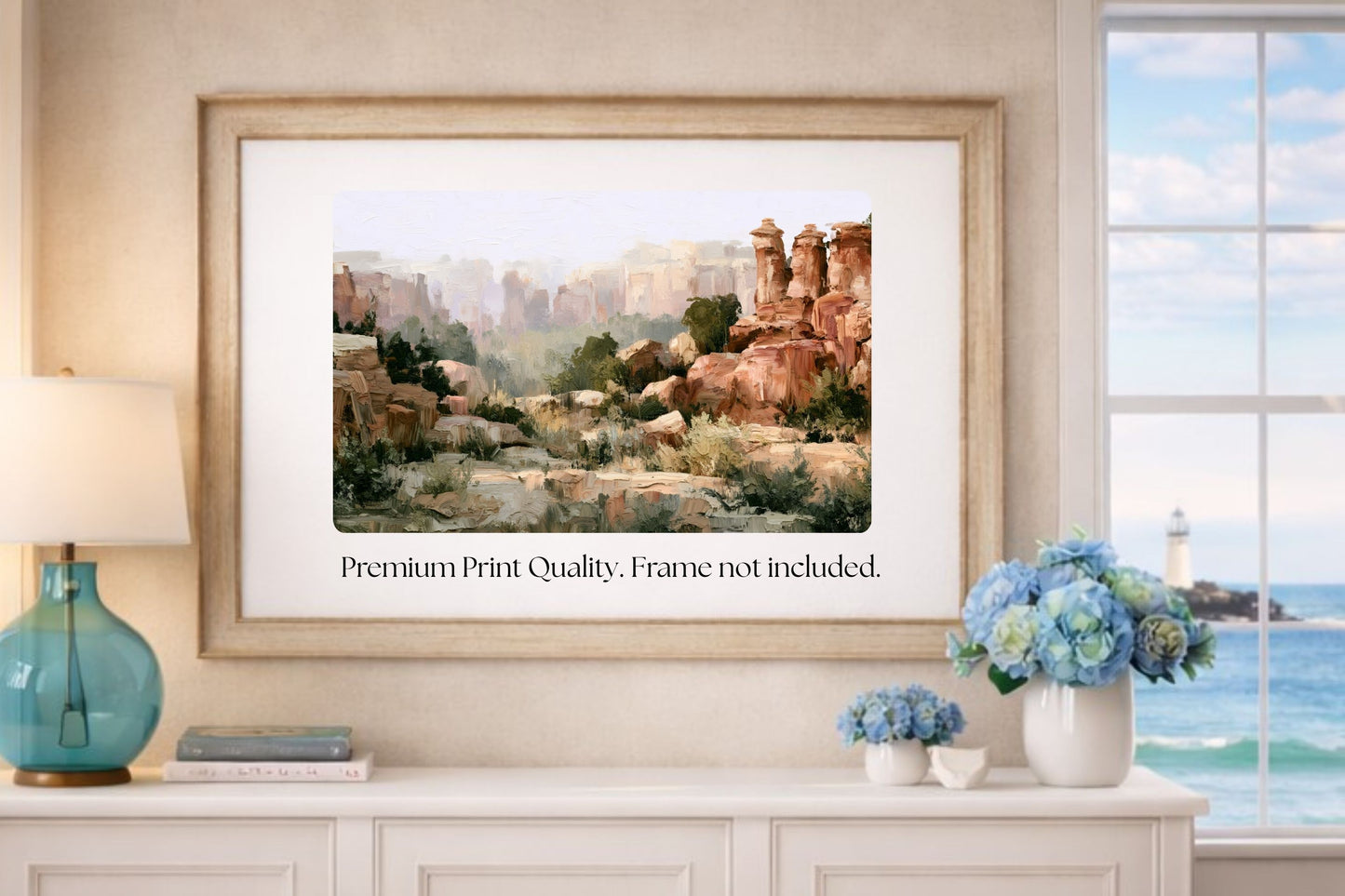 Utah Canyon Morning | Impressionist Desert Landscape Art | Giclee Paper • Wood • Metal • Canvas