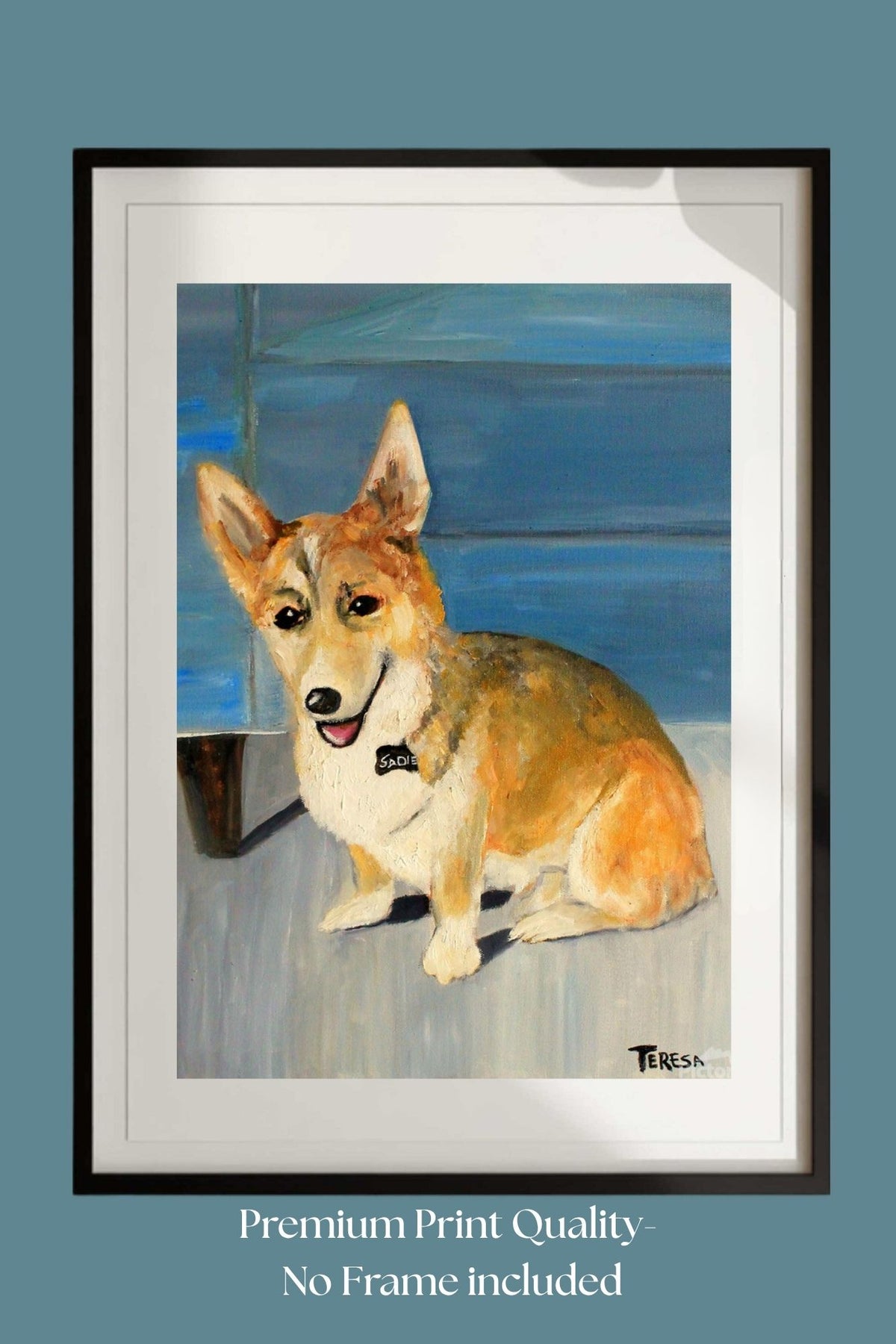 Welsh Corgi Dog | Country Farm Animal Art | Original Painting Print | Giclée Paper • Canvas • Wood • Metal