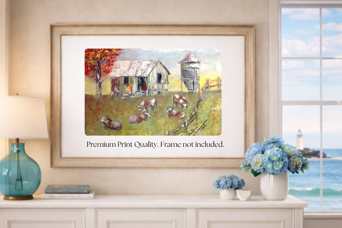 The Shack| Cattle-Animal-Farm| Prints, Canvas, Wood, or Metal Art