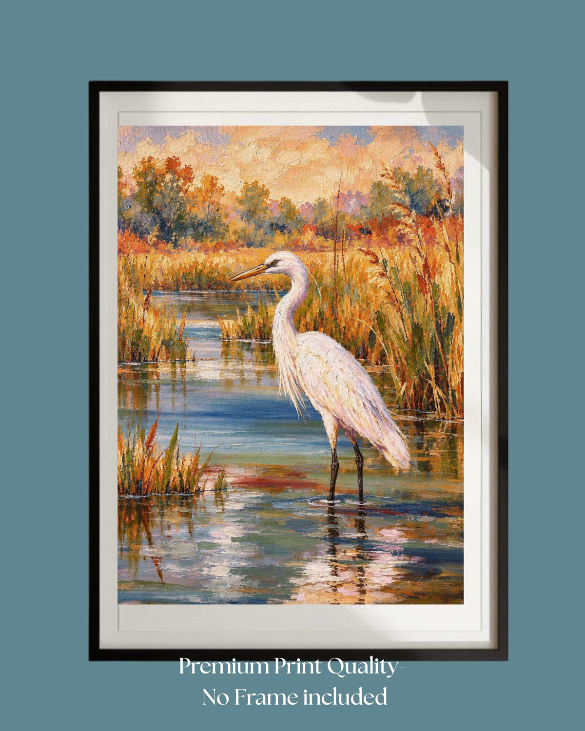 Glory Egret| Birds. Prints, Canvas, Wood, or Metal Art