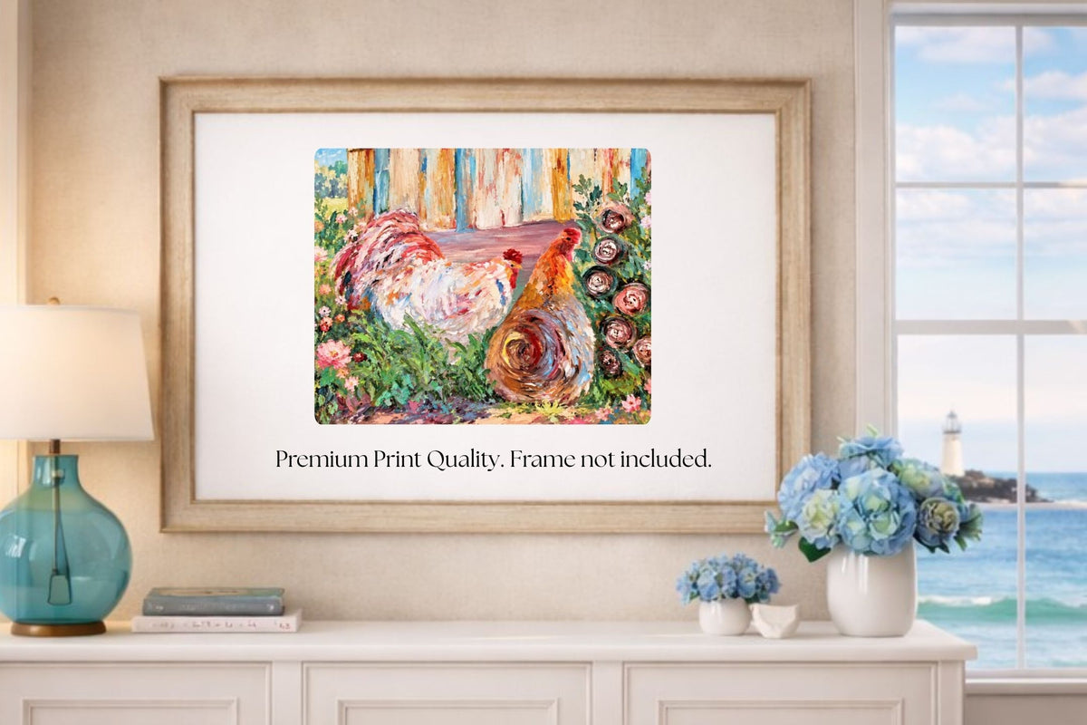 Fancy Feathers and Flowers-Animal-Prints, Canvas, Wood, or Metal Art