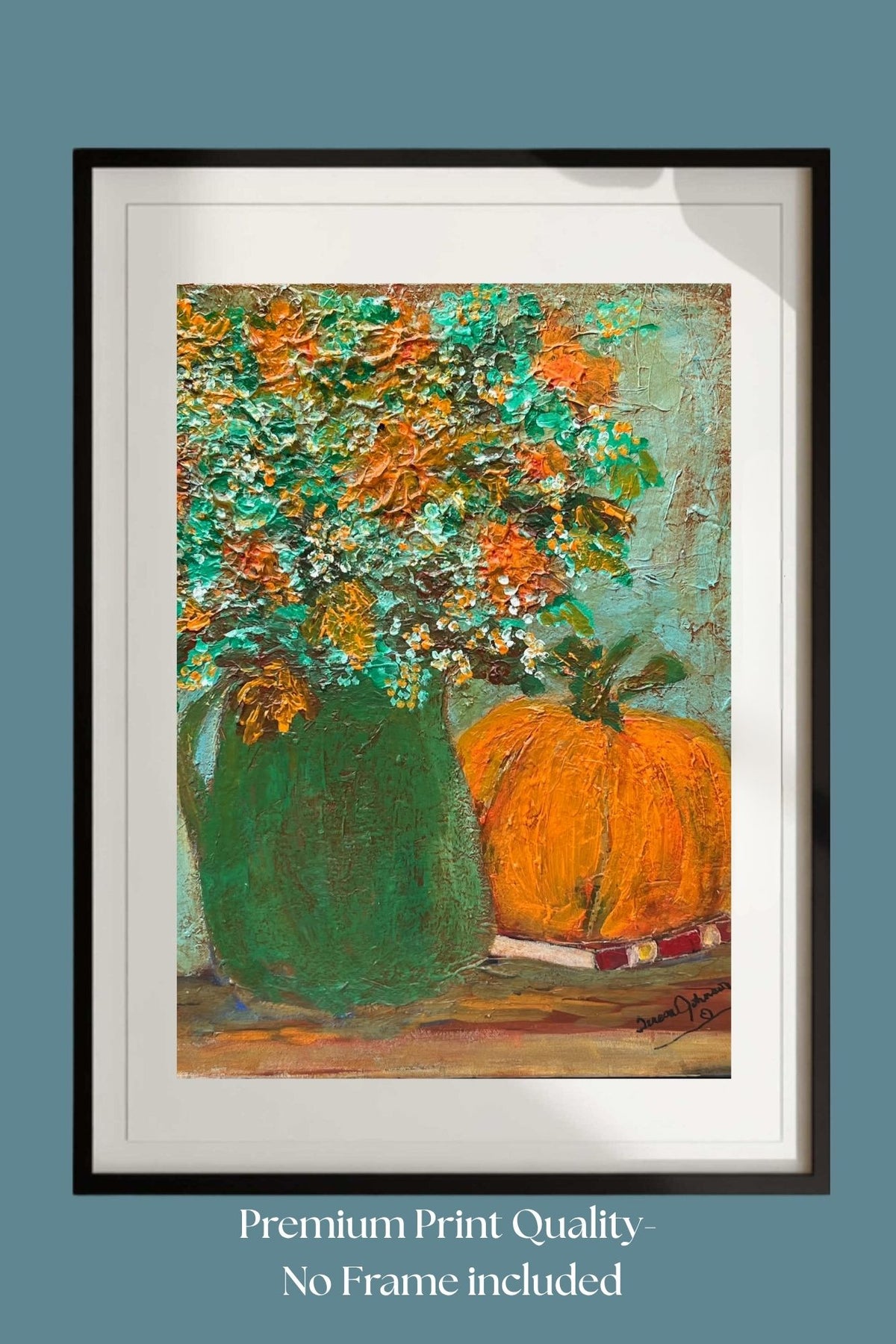 Autumn Wildflower Bouquet-Giclee Paper- Wood- Metal- Canvas