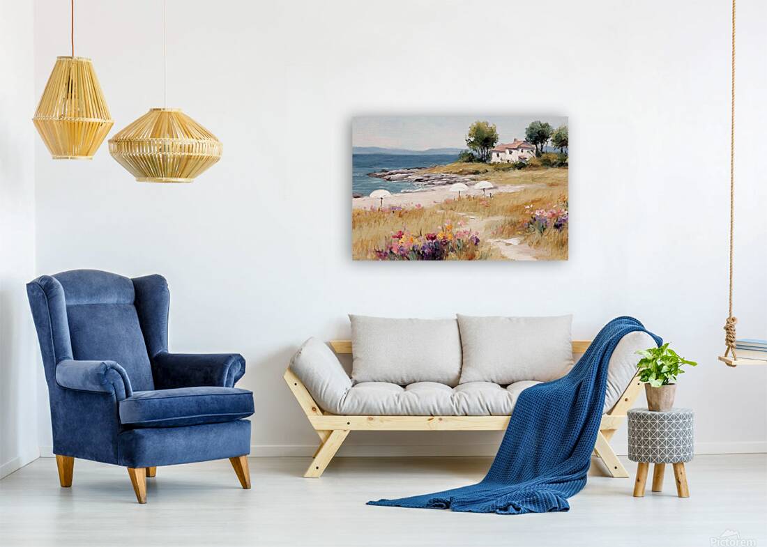 Private Paradise| Tropical Print| Coastal Beach| Giclee on Canvas, Wood, Metal, Fine Art Paper