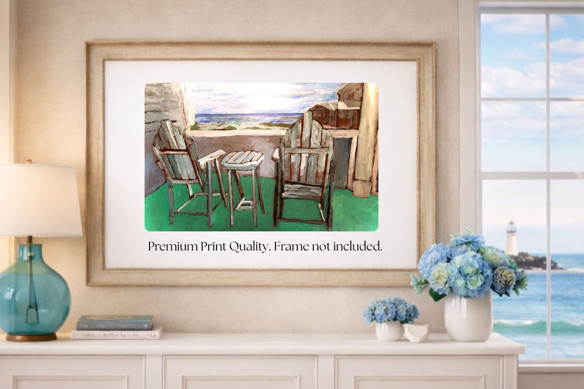 Back Porch Dreaming| Tropical Beach Art| Life in Tropical Area| Giclee Paper- Wood- Metal- Canvas