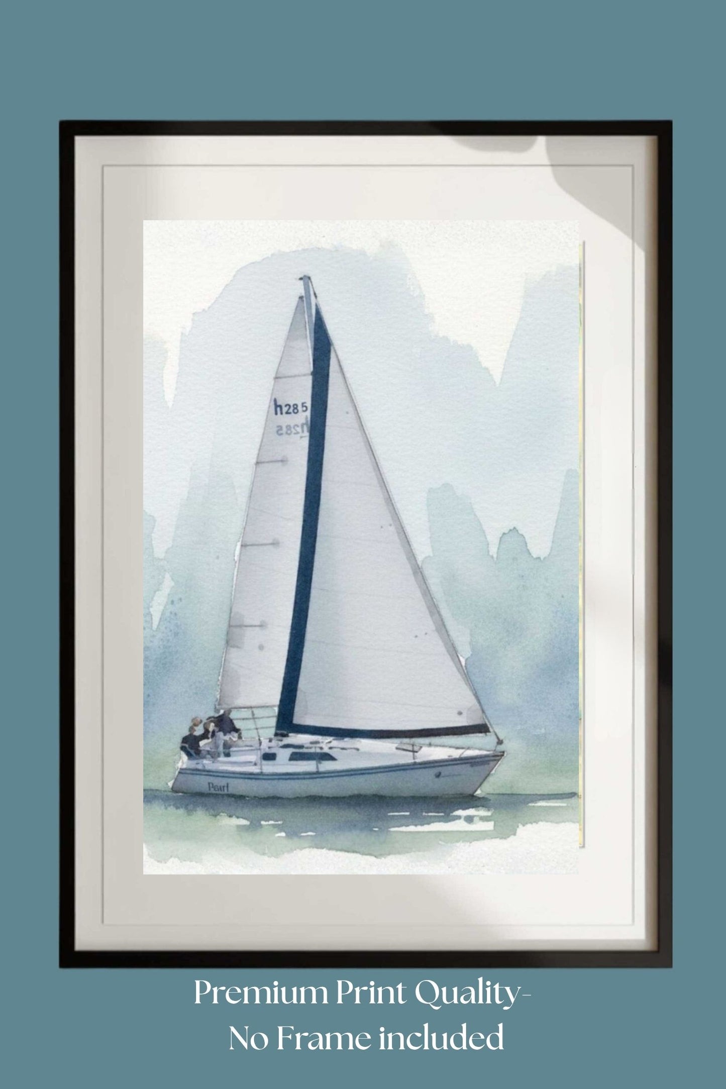 Sailing Boat | Water Sports Art| Prints, Giclee Paper, Giclee Canvas, Birch Wood, and Metal Panels