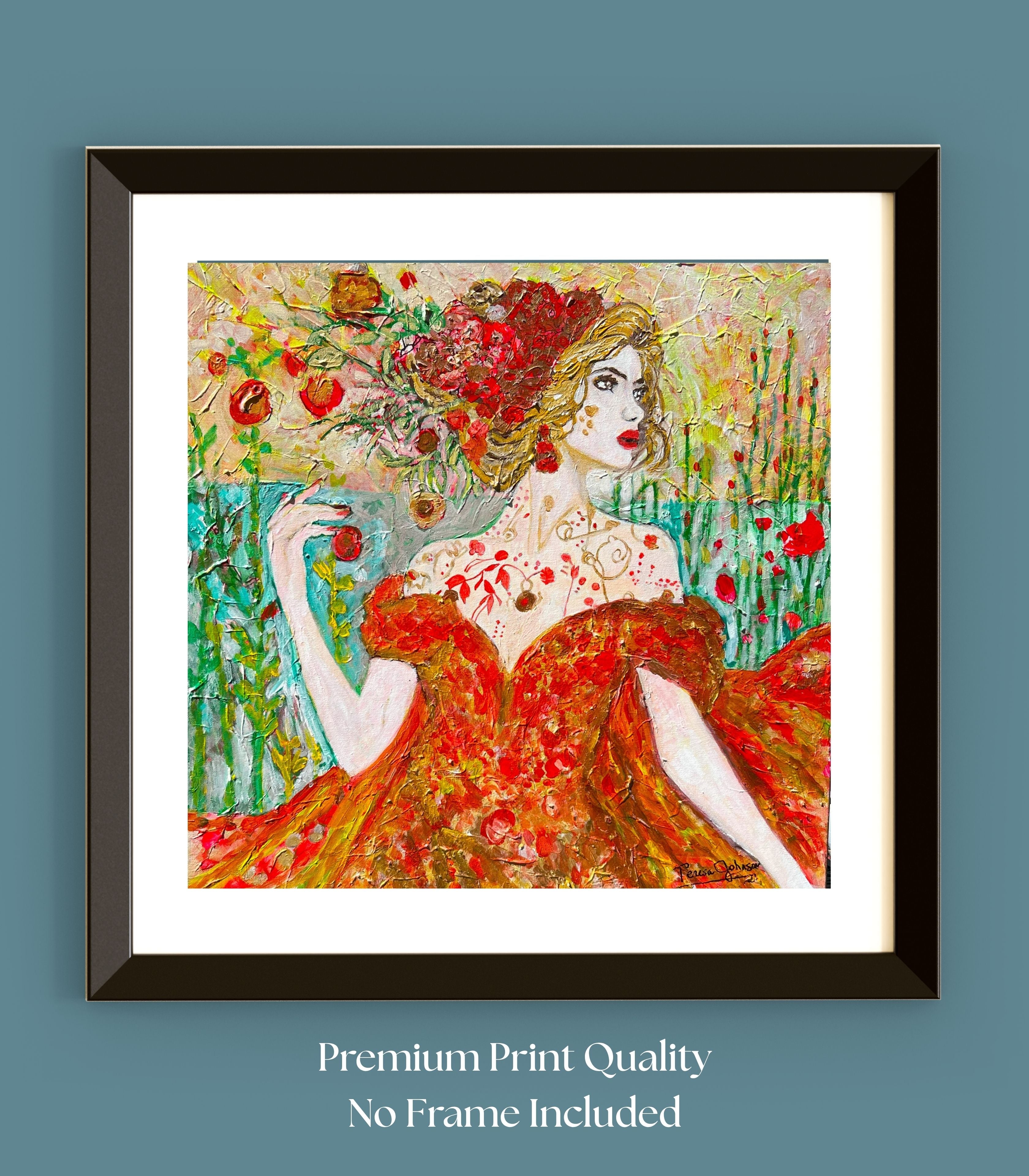 Autumn Queen. Strong Woman Art| Giclee Paper- Wood- Metal- Canvas